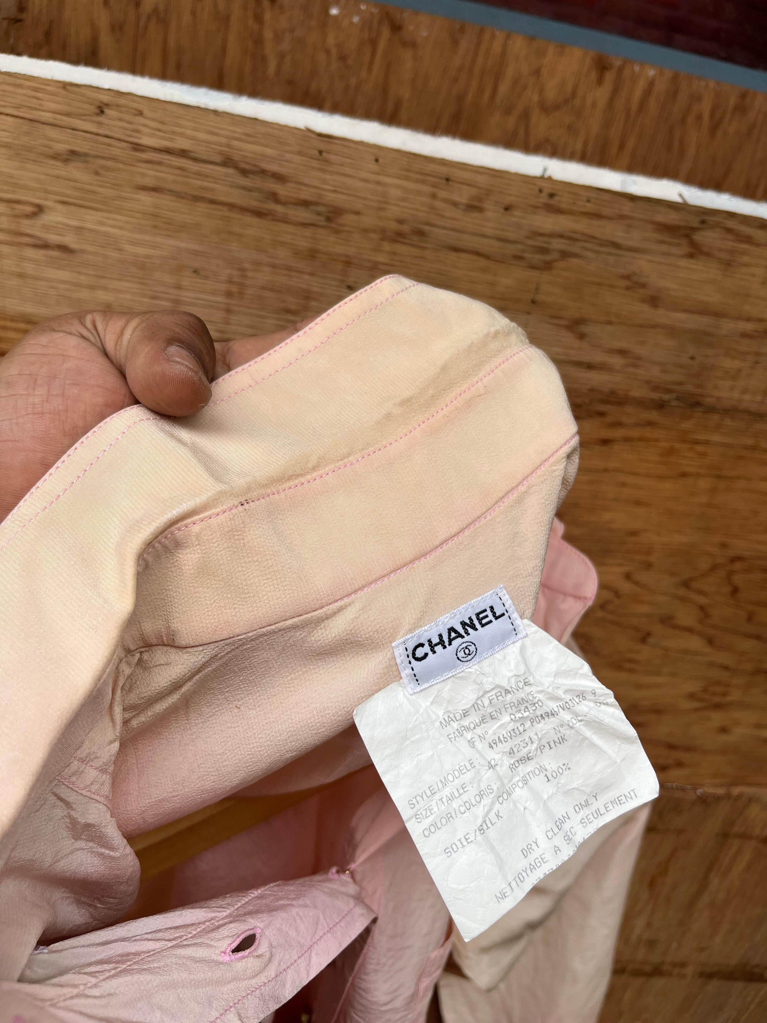 Chanel Vintage Chanel CC Pocket Button Ups Shirt Size M / US 6-8 / IT 42-44 - 10 Thumbnail