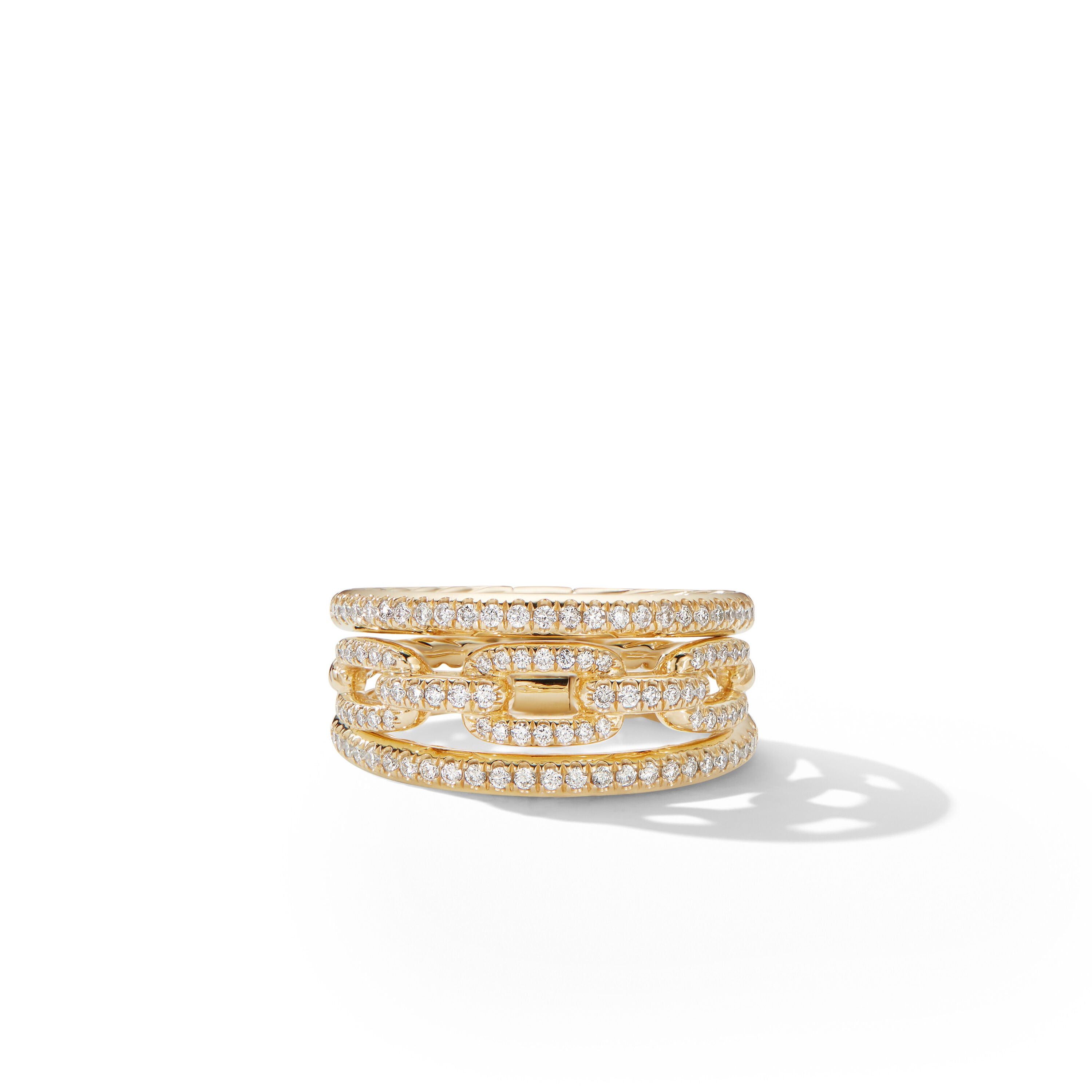 o1s1wg111025 R14872D/ Size 6 / Chain Link Ring in Golden