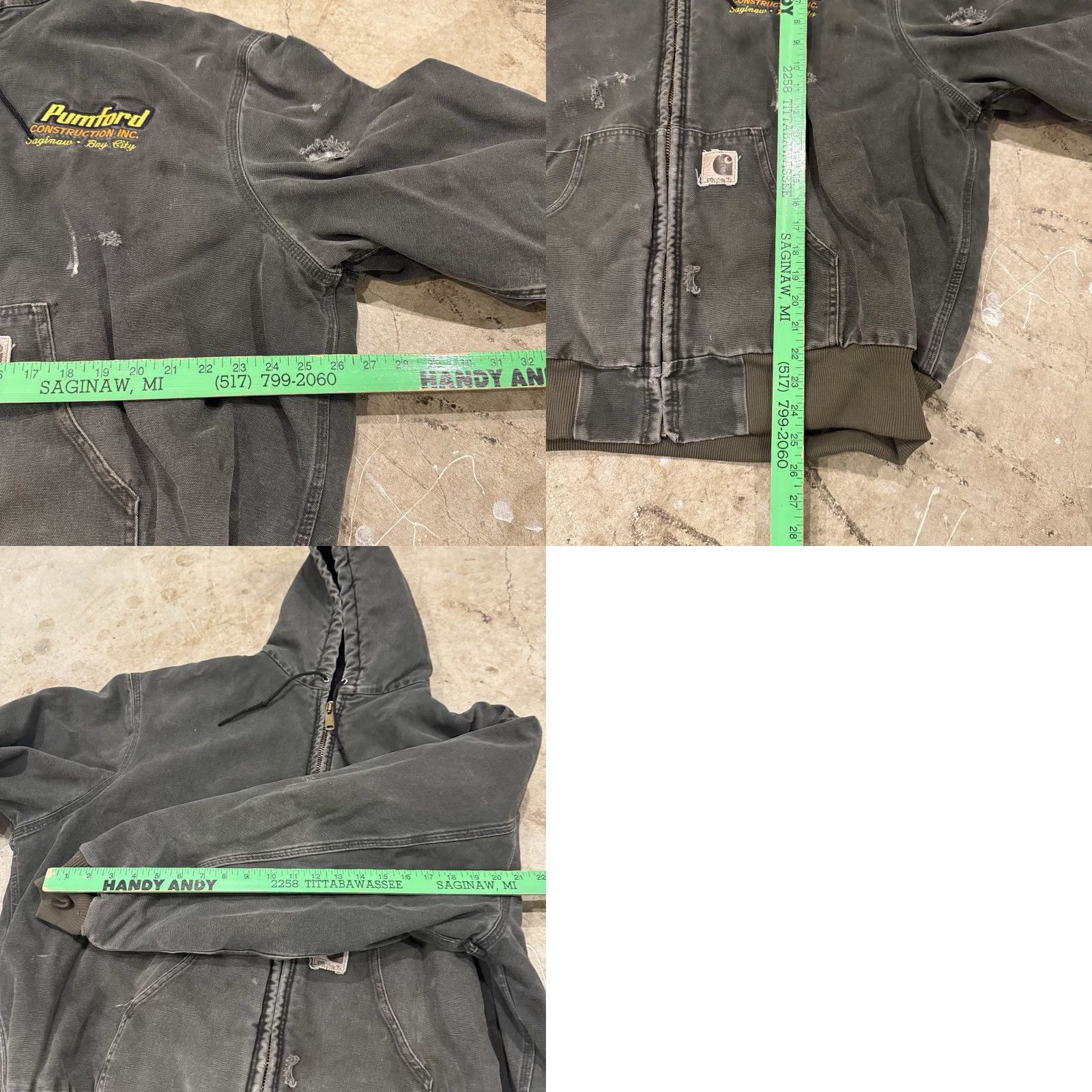 Carhartt VINTAGE Carhartt J68MOS Jacket 2XL Regular Moss Green Quilted Workwear Hooded Bomber Mens Size US XXL / EU 58 / 5 - 8 Thumbnail