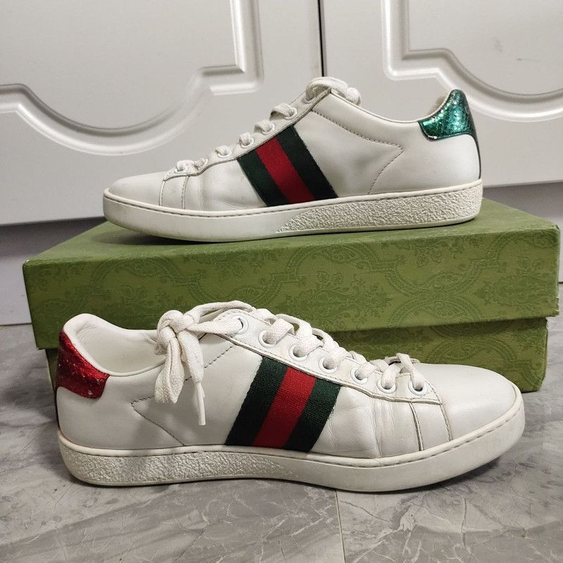 Gucci Gucci Ace Embroidered Fashion Sneakers for Women -2508 Size US 6 / IT 36 - 8 Thumbnail