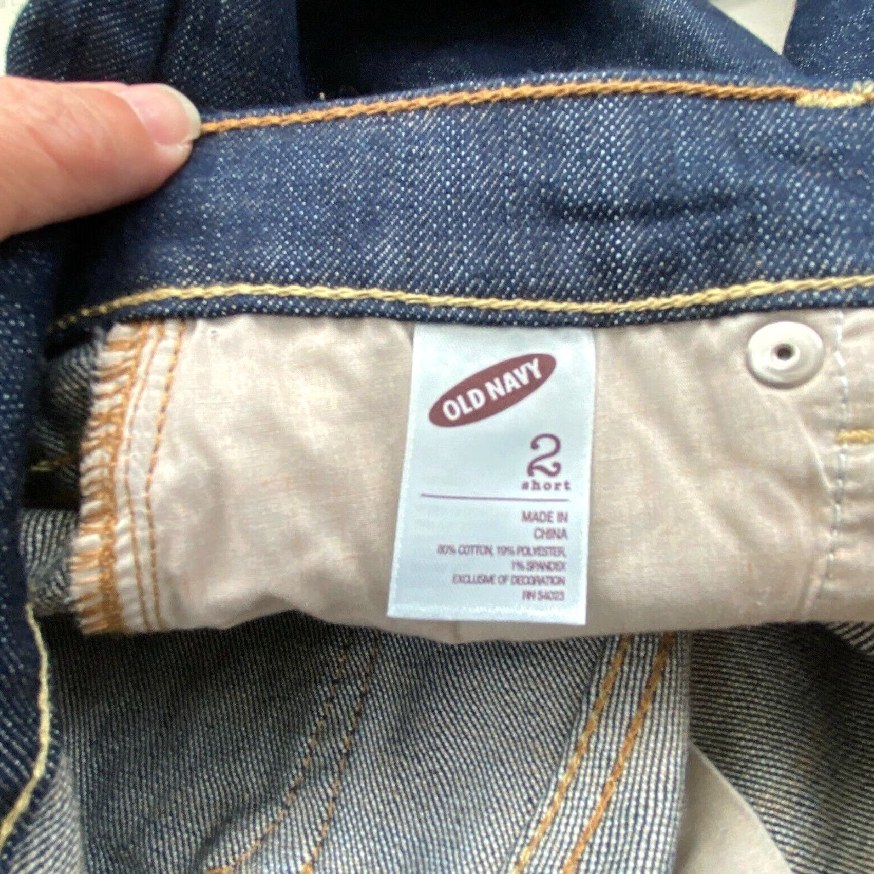 Old Navy Old Navy The Diva Dark Wash Low Rise Straight Jeans Women's 2 Short Blue Size 26" / US 2 / IT 38 - 5 Thumbnail