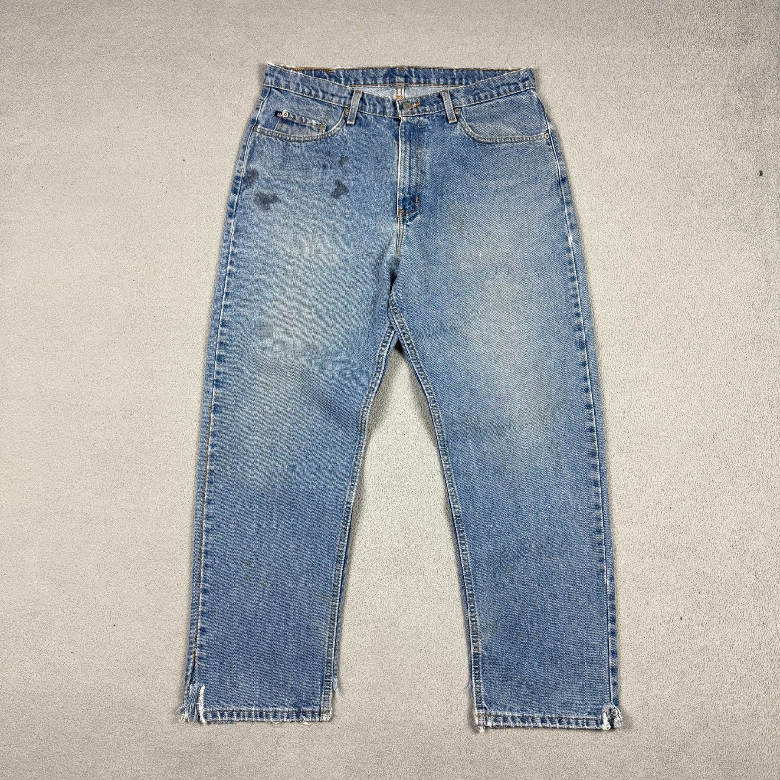 Polo Ralph Lauren Polo Ralph Lauren Distressed Jeans 36x30 Denim Raw Hem Y2K Size US 36 / EU 52 - 3 Thumbnail