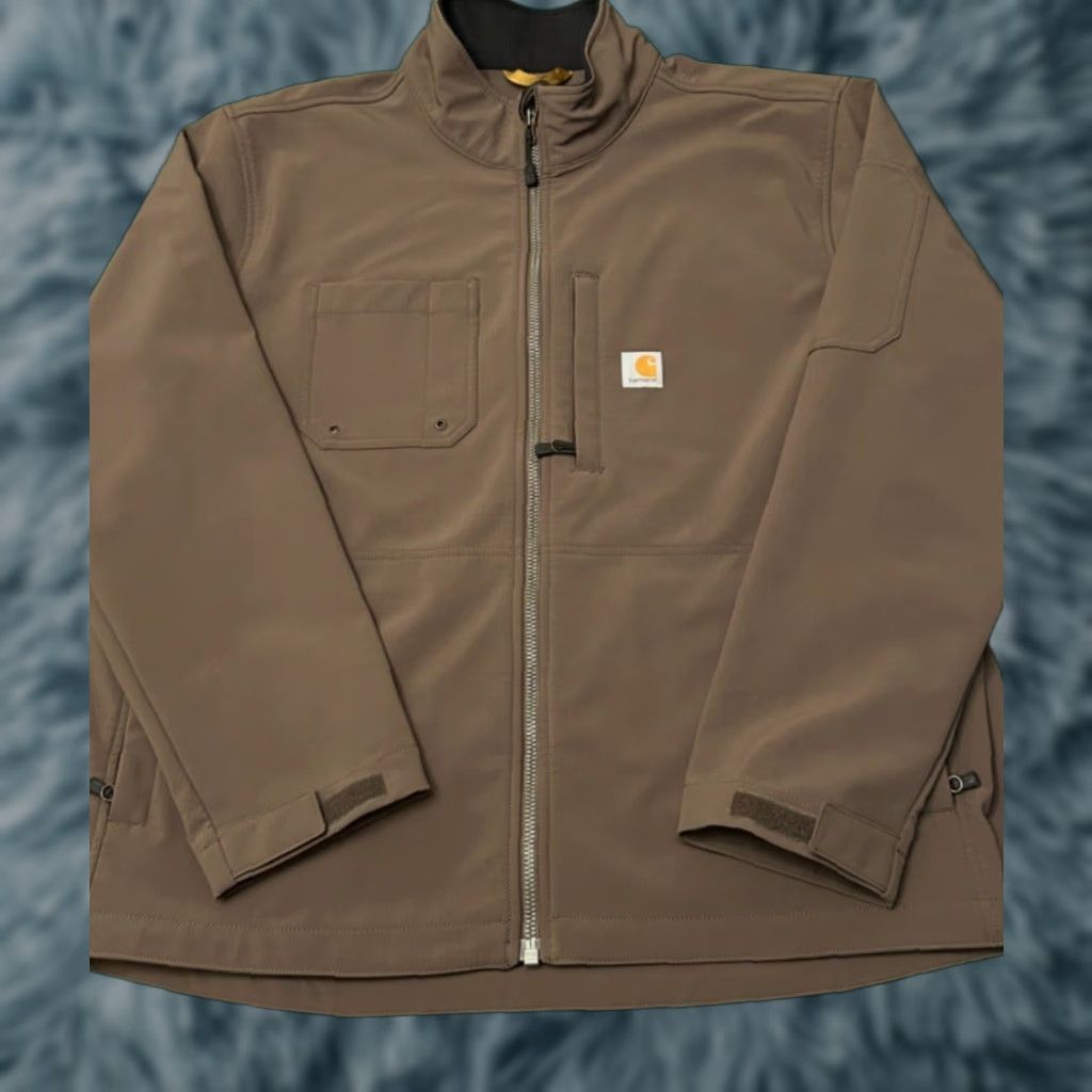 Carhartt Carhartt Jacket Soft Shell Full Zip Brown Mens 2XL Workwear Rough Cut Size US XXL / EU 58 / 5 - 1 Thumbnail