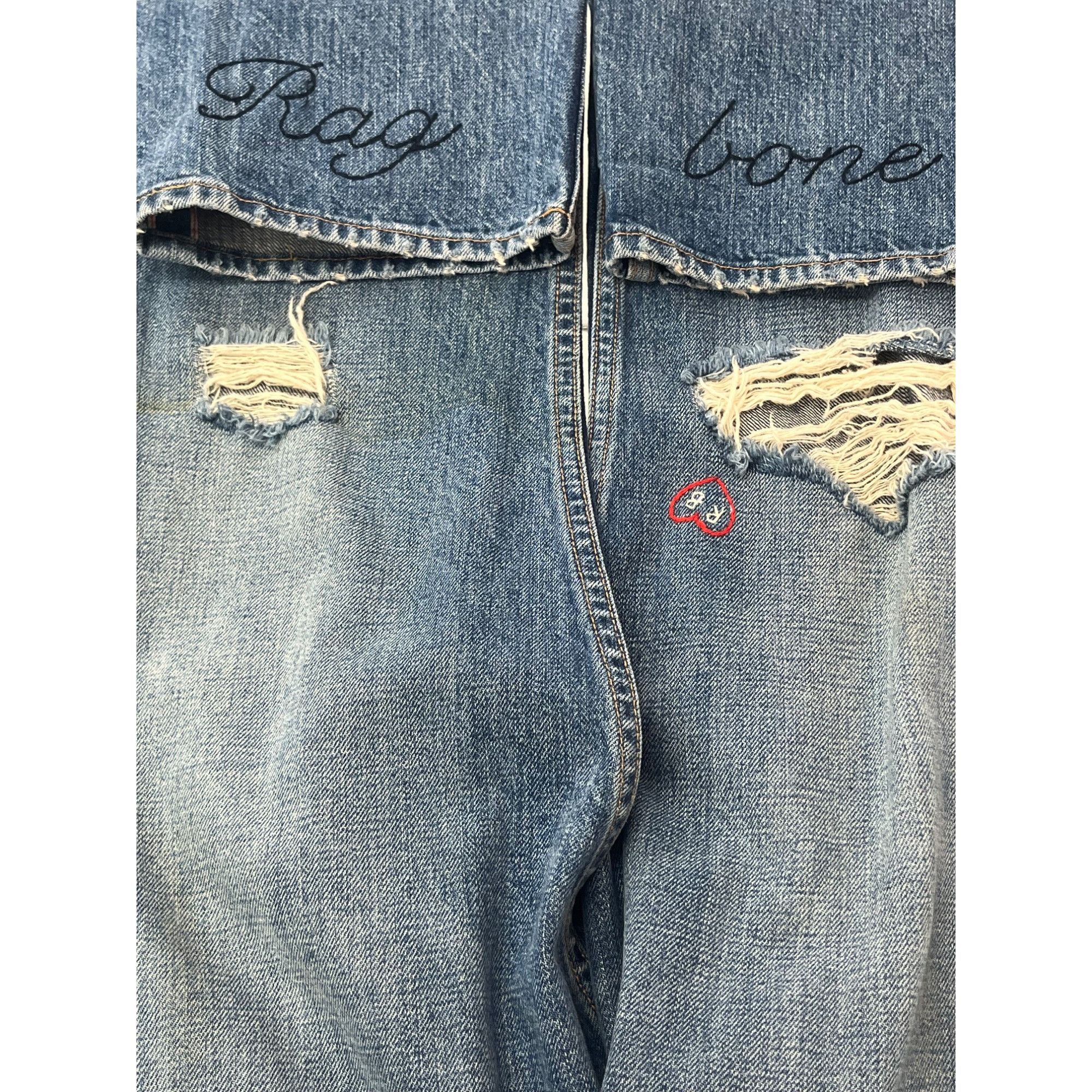 Rag & Bone 34x27 / 26 | Rag & Bone Ripped Jeans Size 26" / US 2 / IT 38 - 5 Thumbnail