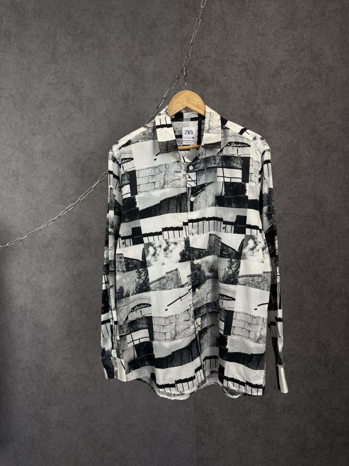 Zara Zara Man art crazy shirt Size US XL / EU 56 / 4 - 1 Thumbnail