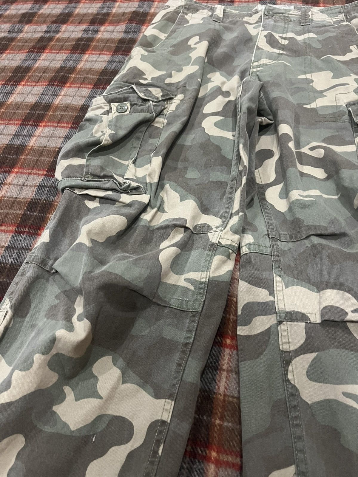 Dickies Y2K 2000’s Baggy Camo Military Skater Cargo Pants 34 x 30 Size US 34 / EU 50 - 2 Thumbnail