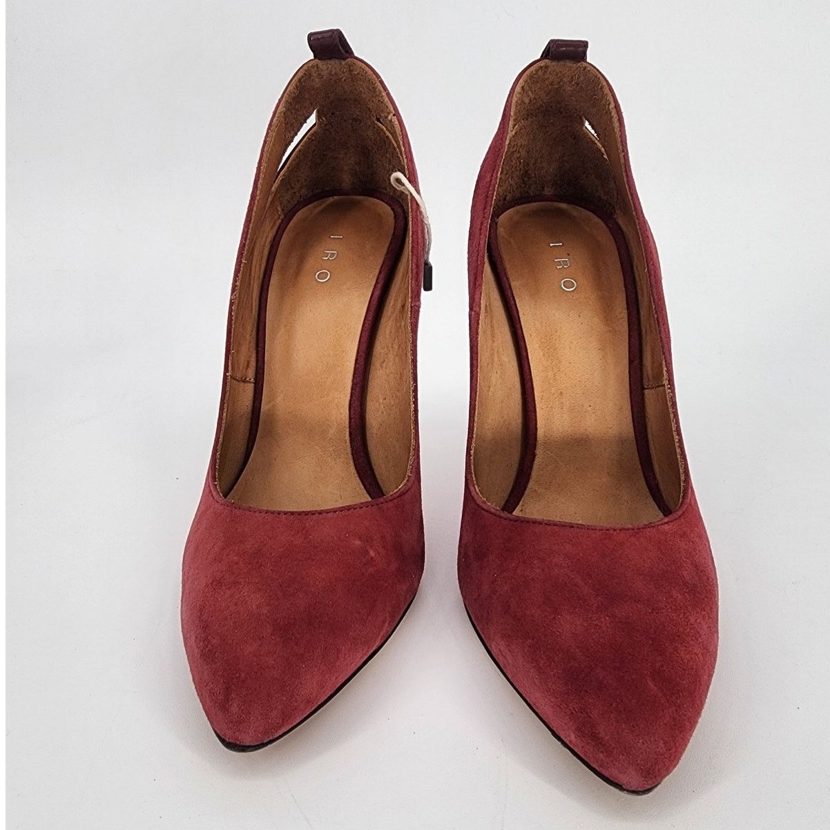 Iro IRO Burgundy Suede/Leather Pumps Women's Size 37 (US 6.5) Size US 6.5 / IT 36.5 - 5 Thumbnail