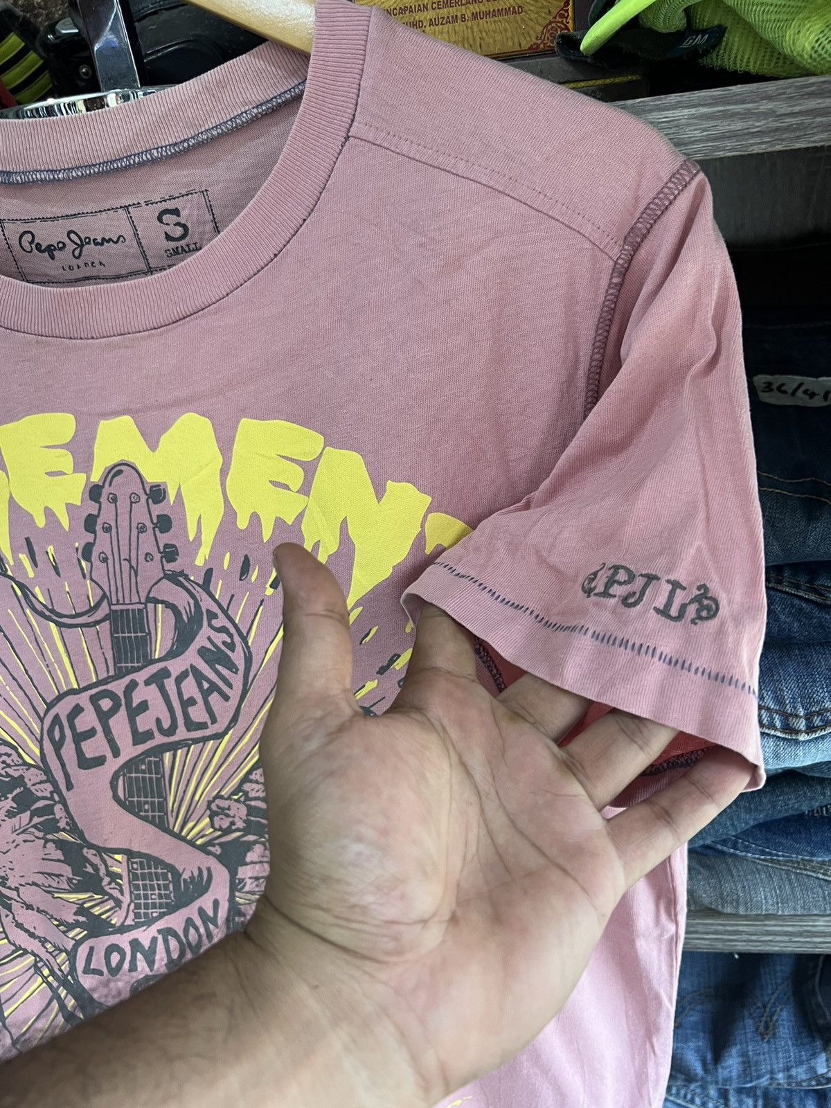 Pepe Jeans 🔥Pepe Jeans The Home of Raw Music Tee Size US S / EU 44-46 / 1 - 6 Thumbnail
