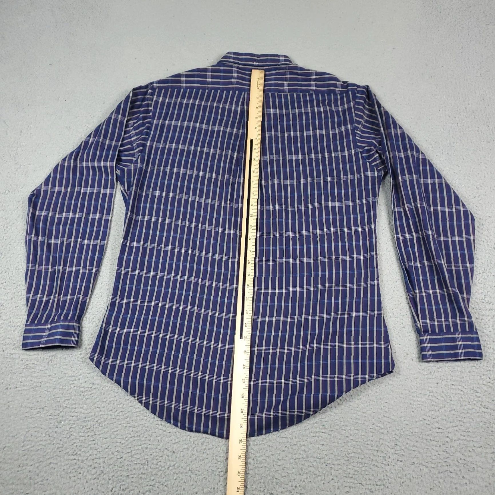 Levi's Levi's Shirt Mens Large Blue Plaid Long Sleeve Button-Up Cotton Blend Size US L / EU 52-54 / 3 - 3 Thumbnail