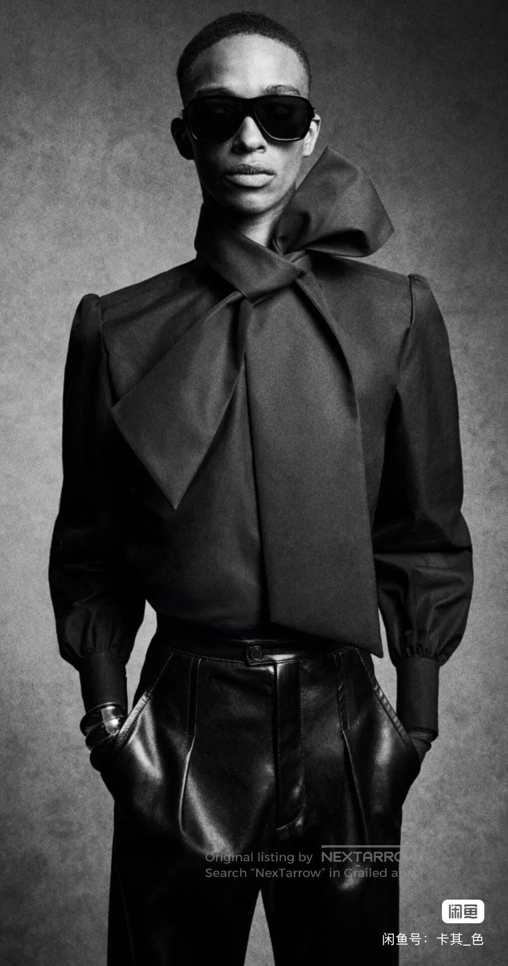 Saint Laurent Paris Saint Laurent Paris size 39 Large Bow Collar Shirt| Size US M / EU 48-50 / 2 - 1 Thumbnail