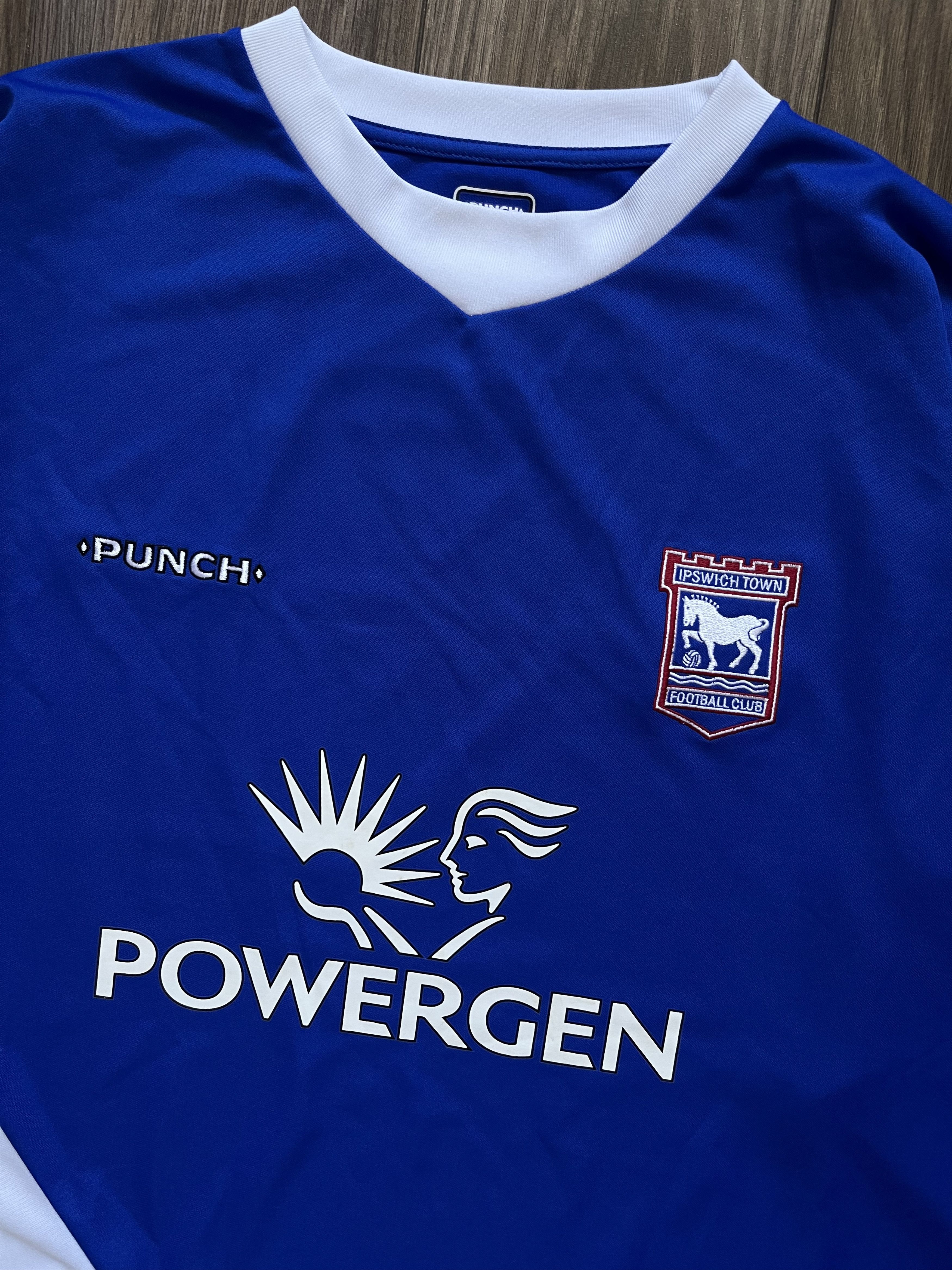 Vintage Ipswich Town 2005-2007 Home Long Sleeve Soccer Jesrsey Size US XL / EU 56 / 4 - 4 Thumbnail