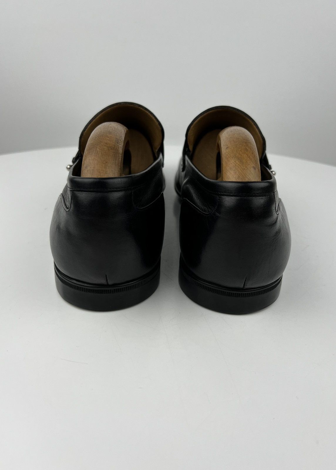 Gucci GUCCI Loafers Leather Slip Ons Shoes Web Stripe Black Men’s Size US 9 / EU 42 - 15 Thumbnail