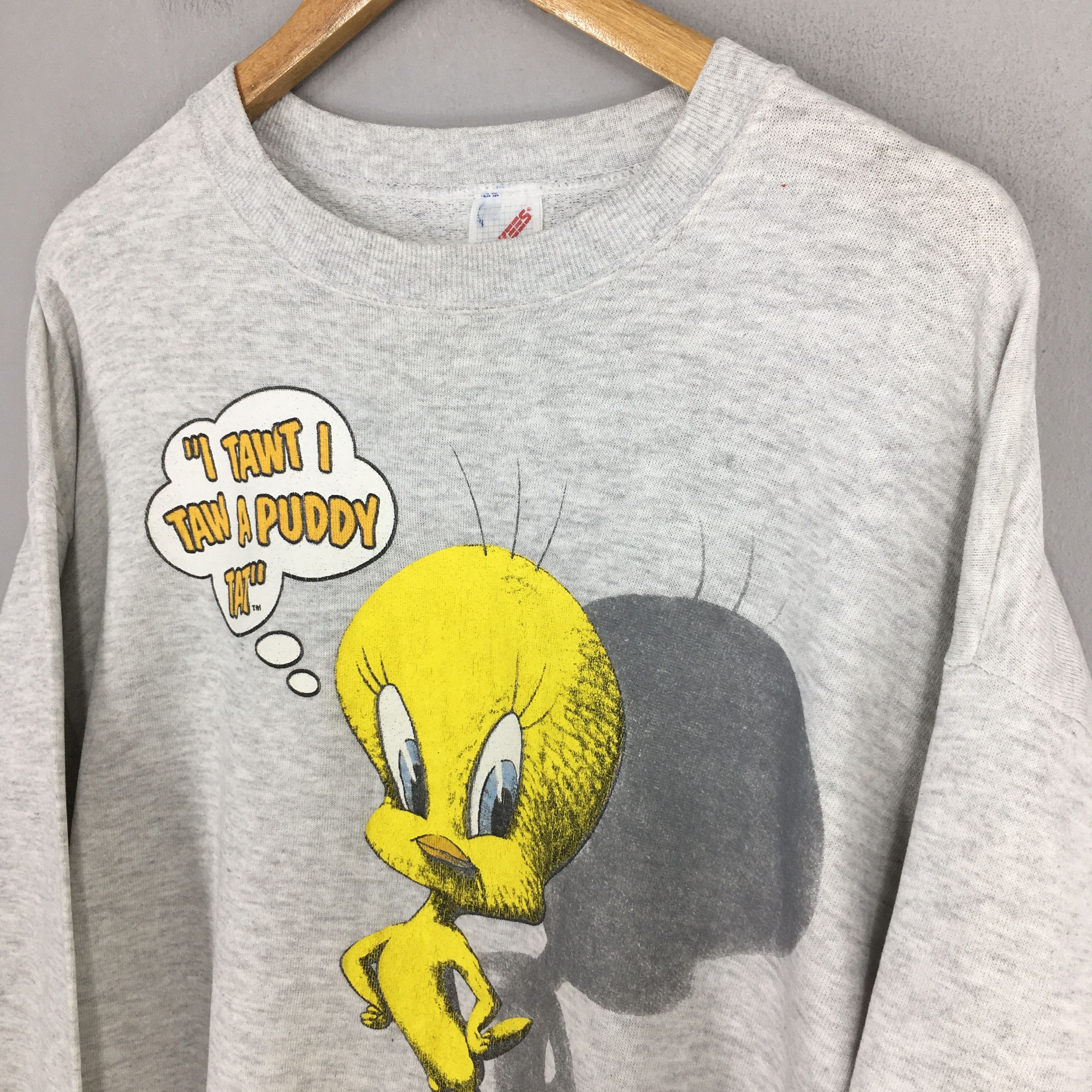 Vintage × Warner Bros 90s Tweety Yellow Bird Looney Tunes Women Sweatshirt Large Size US L / EU 52-54 / 3 - 3 Thumbnail