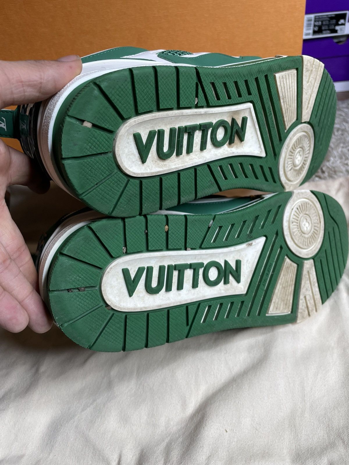 Louis Vuitton Louie Vuitton Skate Sneaker Green Size US 8.5 / EU 41-42 - 10 Thumbnail