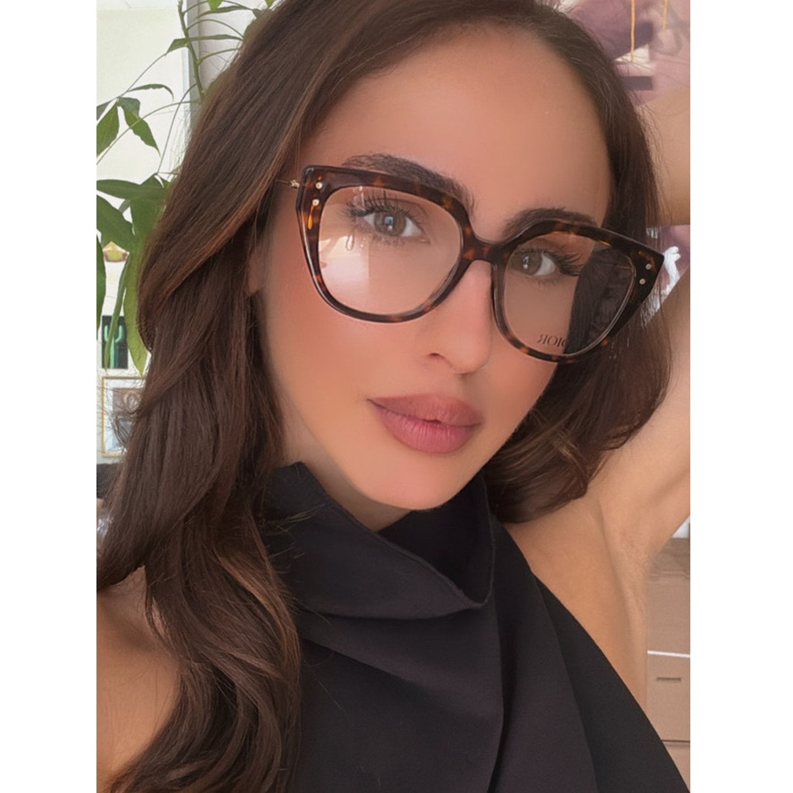 Dior NEW Dior MissDiorO B4I Eyeglasses Frames in Brown Havana Size ONE SIZE - 1 Thumbnail