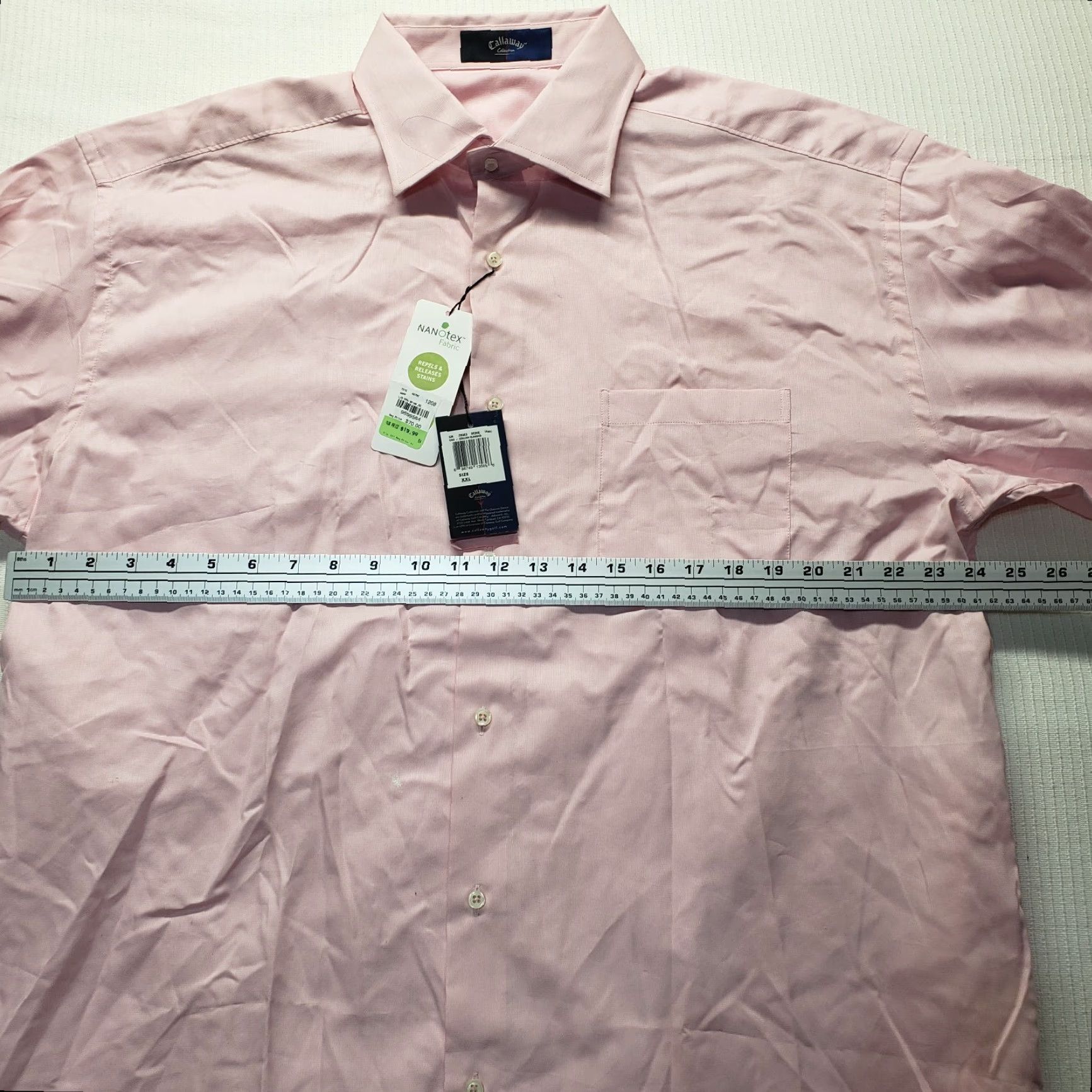 Callaway Callaway Shirt Button-Up Golf Adult Men's 2XL Pink Long Sleeve Size US XXL / EU 58 / 5 - 6 Thumbnail