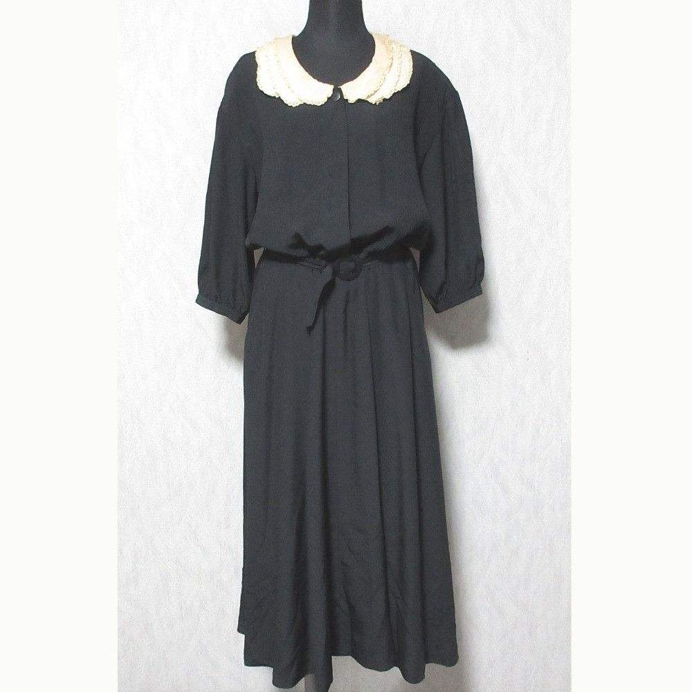 Other Other Kaneko Isao frill collar belted gathered dress Textile Dresses DUTY FREE for USA Size ONE SIZE - 1 Thumbnail