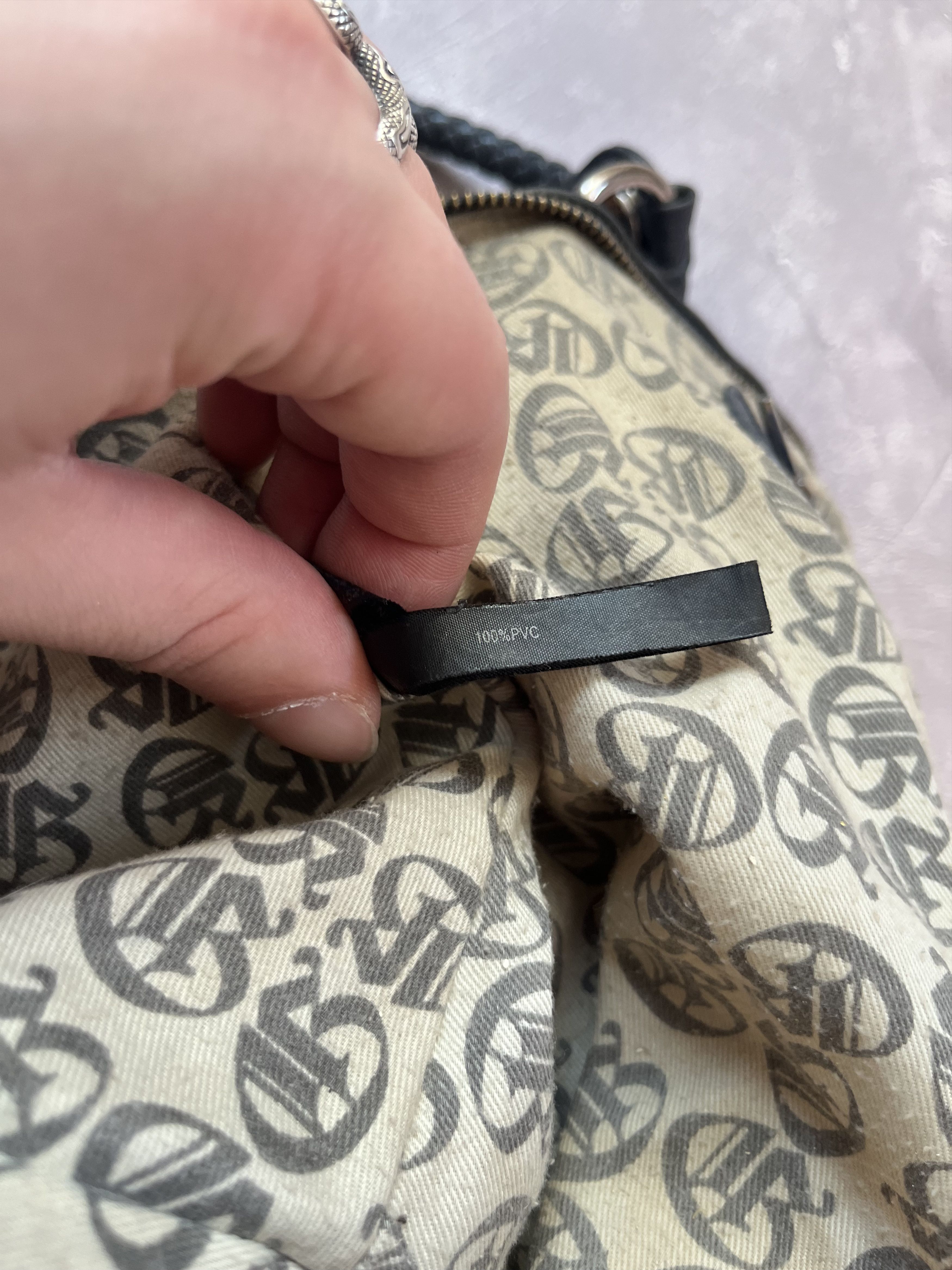 Guess Guess Jeans Y2K Studded Shoulder Bag Blue Vintage Logo Purse Size ONE SIZE - 20 Thumbnail
