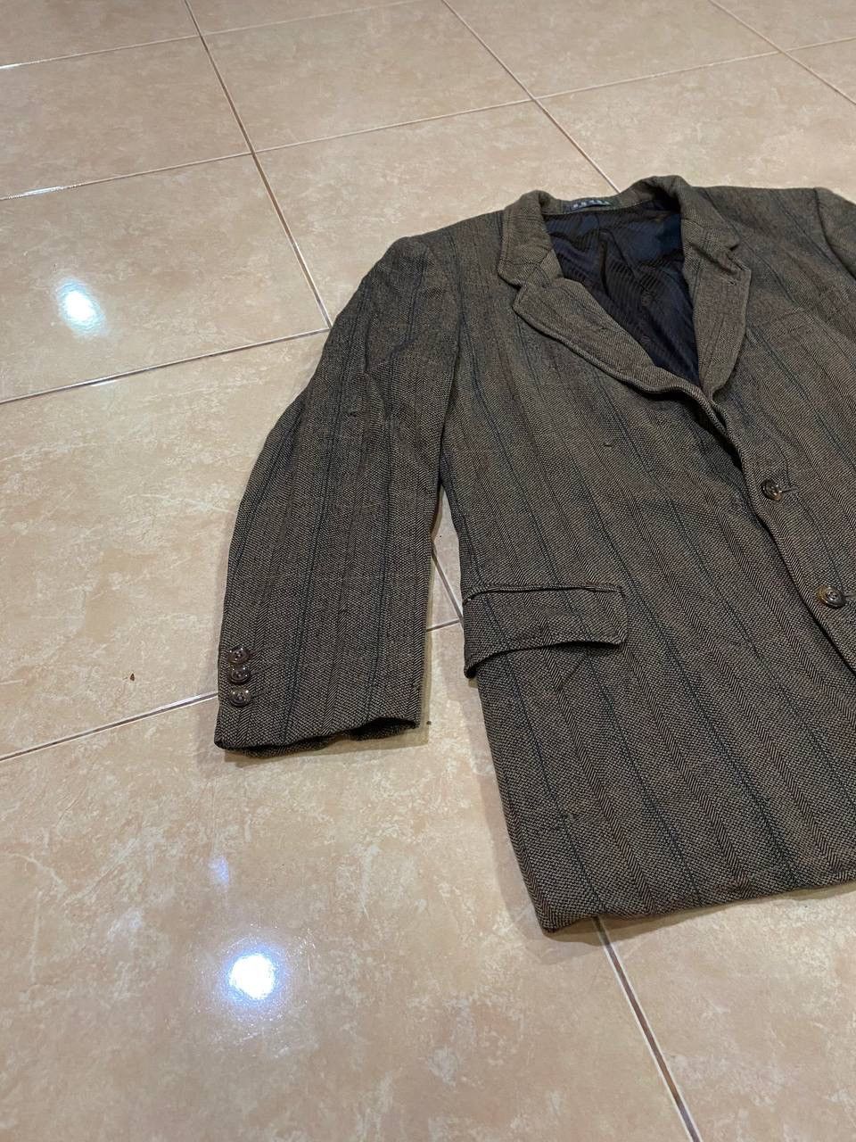 Japanese Brand Vintage 80s Nagao Custom Tailor Blazer Made in Japan Size US L / EU 52-54 / 3 - 3 Thumbnail