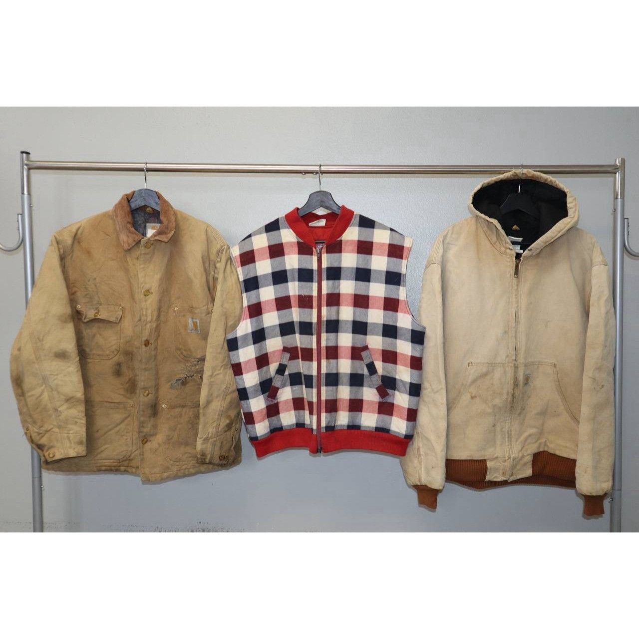 Vintage Vintage Carhartt Work Jacket Lot (9) USA Made Detroit Dickie Size US XL / EU 56 / 4 - 4 Thumbnail