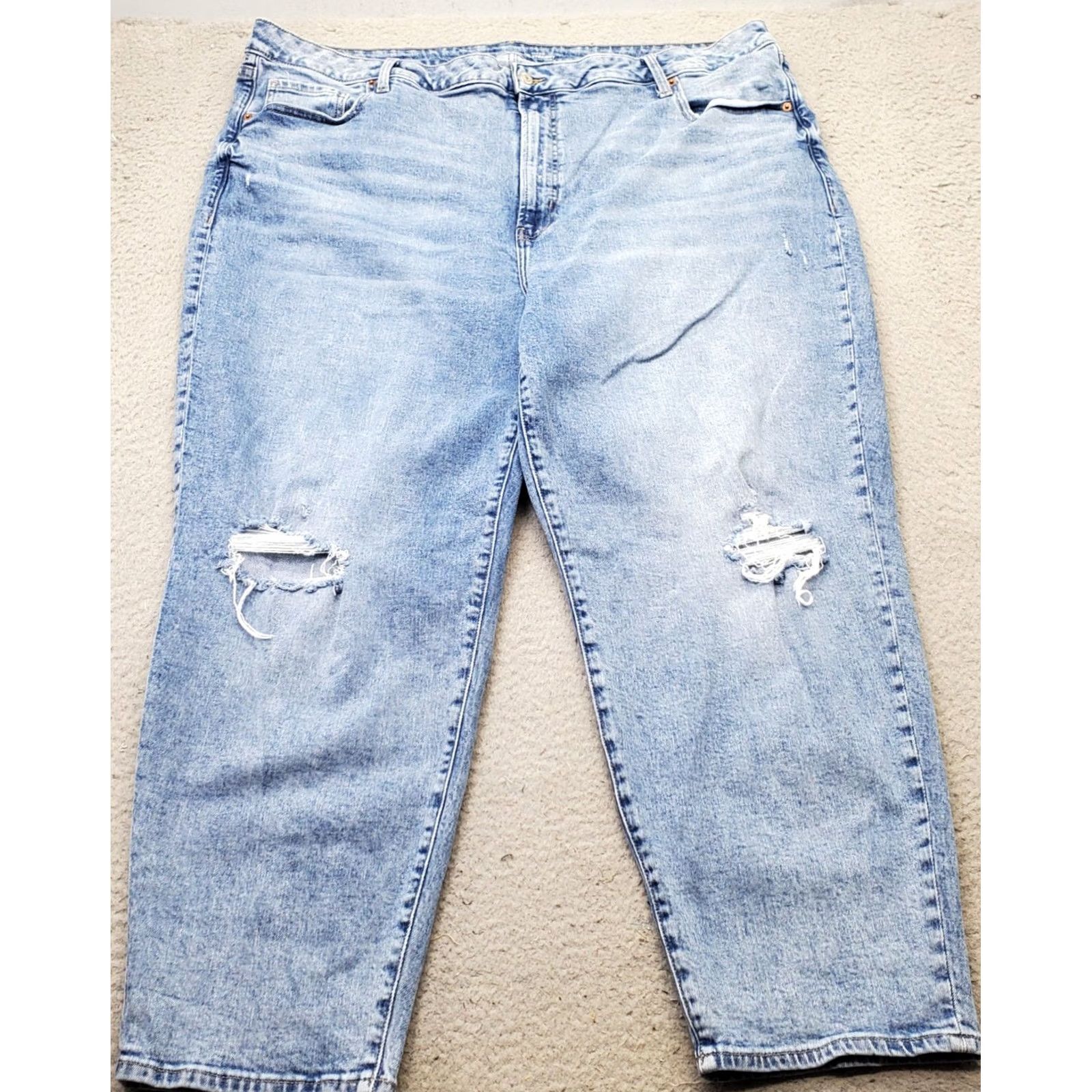Old Navy Old Navy Jeans Women 26 Blue Denim High Rise Straight 5-Pocket Pockets Vintage: No CSS: N/A Size 26" / US 2 / IT 38 - 2 Thumbnail