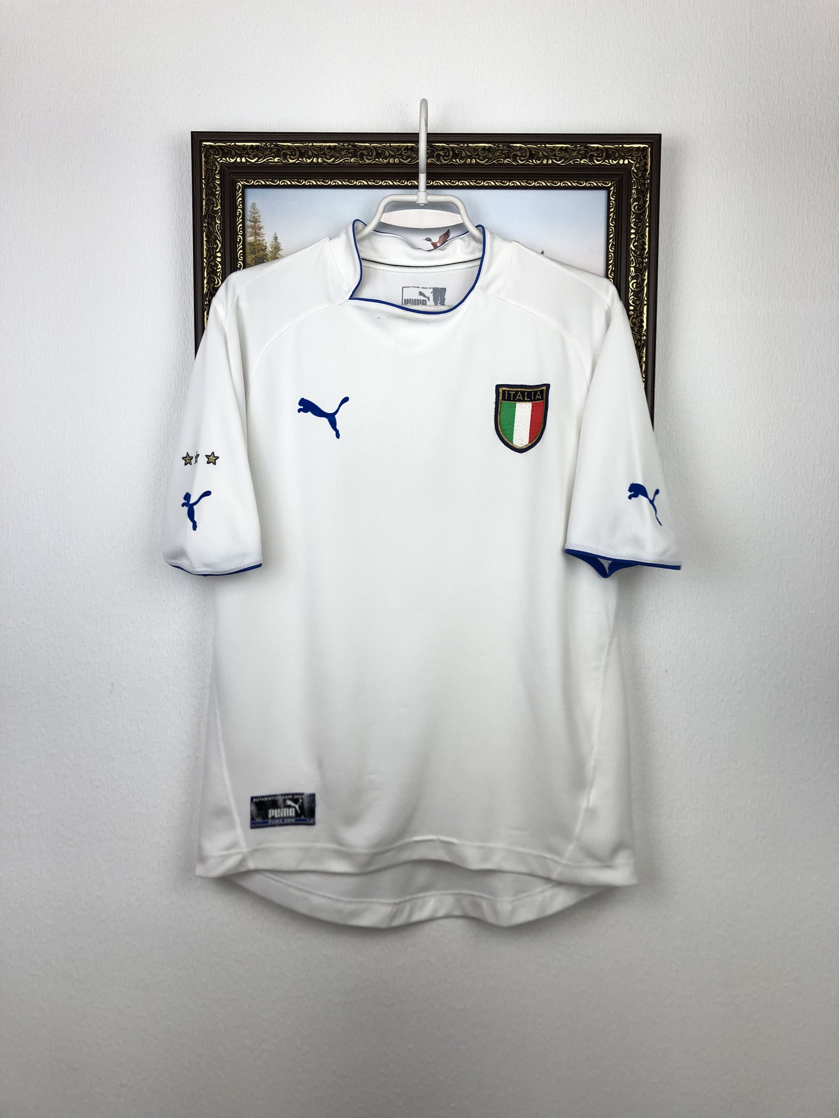 Vintage Italy football shirt Soccer Puma Jersey Maglia Tee Hype Size US L / EU 52-54 / 3 - 1 Thumbnail