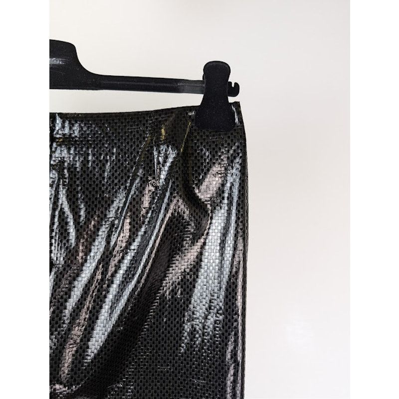 Alexander McQueen o1rshd1 Tarpaulin Pencil Midi Skirt in Black Size 27" / US 4 / IT 40 - 3 Thumbnail