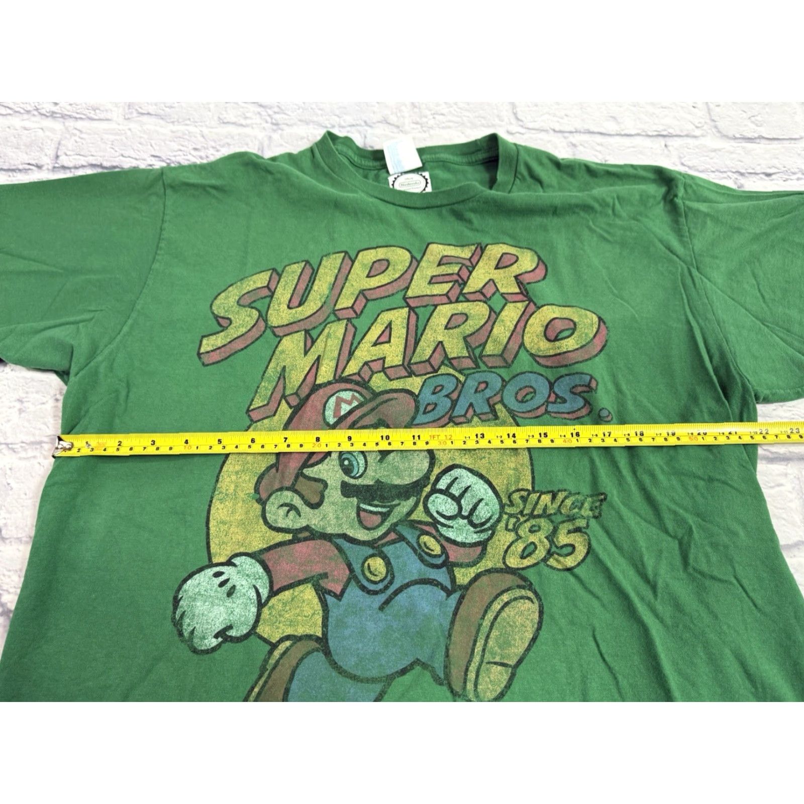 Nintendo Super Mario Bros Since 85’ T-Shirt Men’s XL Green Nintendo Official EUC Size US XL / EU 56 / 4 - 5 Thumbnail