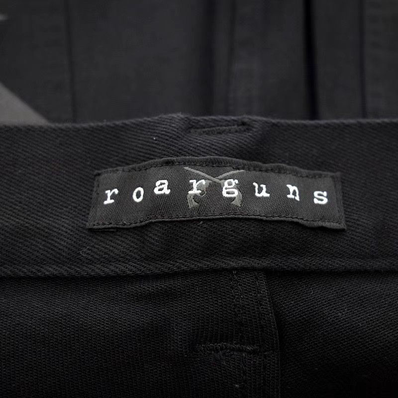 Roar roar roarguns Crystal Double Guns Black Denim Jeans K11 Size US 35 - 3 Thumbnail