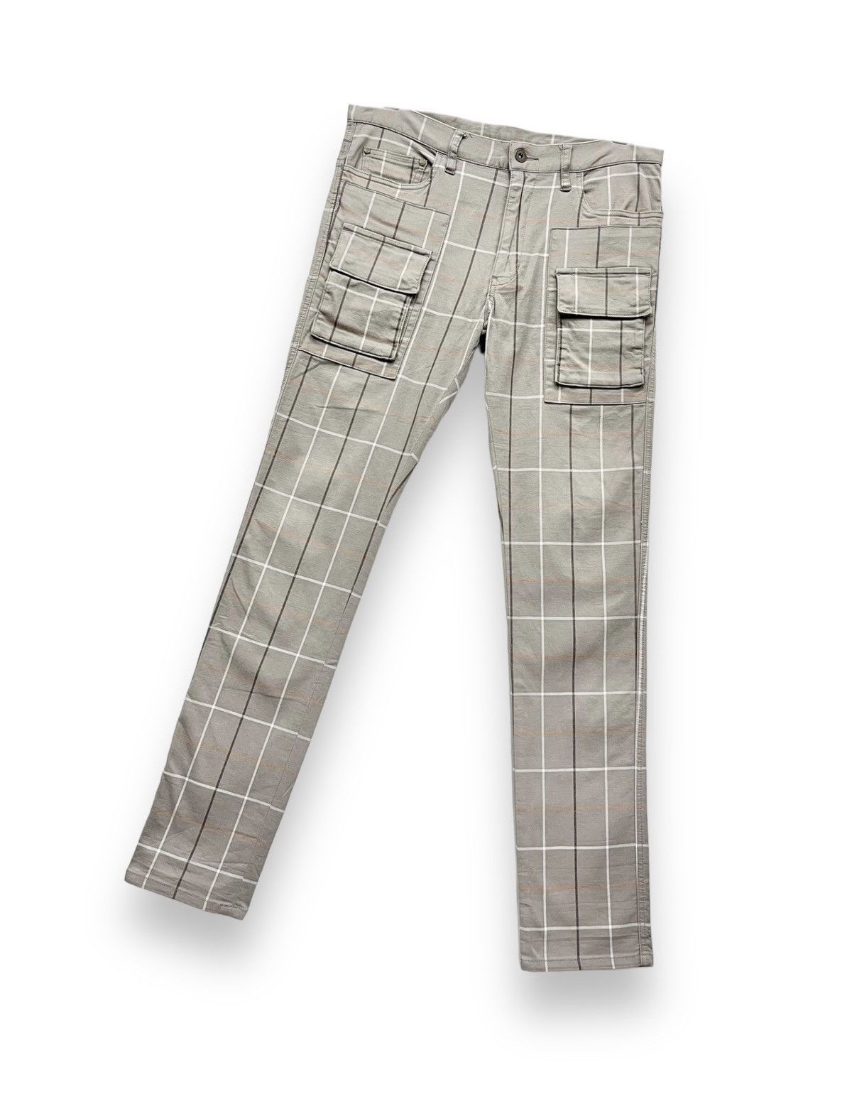 PPFM 💥DOPE🔥PPFM Punk Tartan Plaid Stretch Skinny Bush Pants Size US 29 - 3 Thumbnail