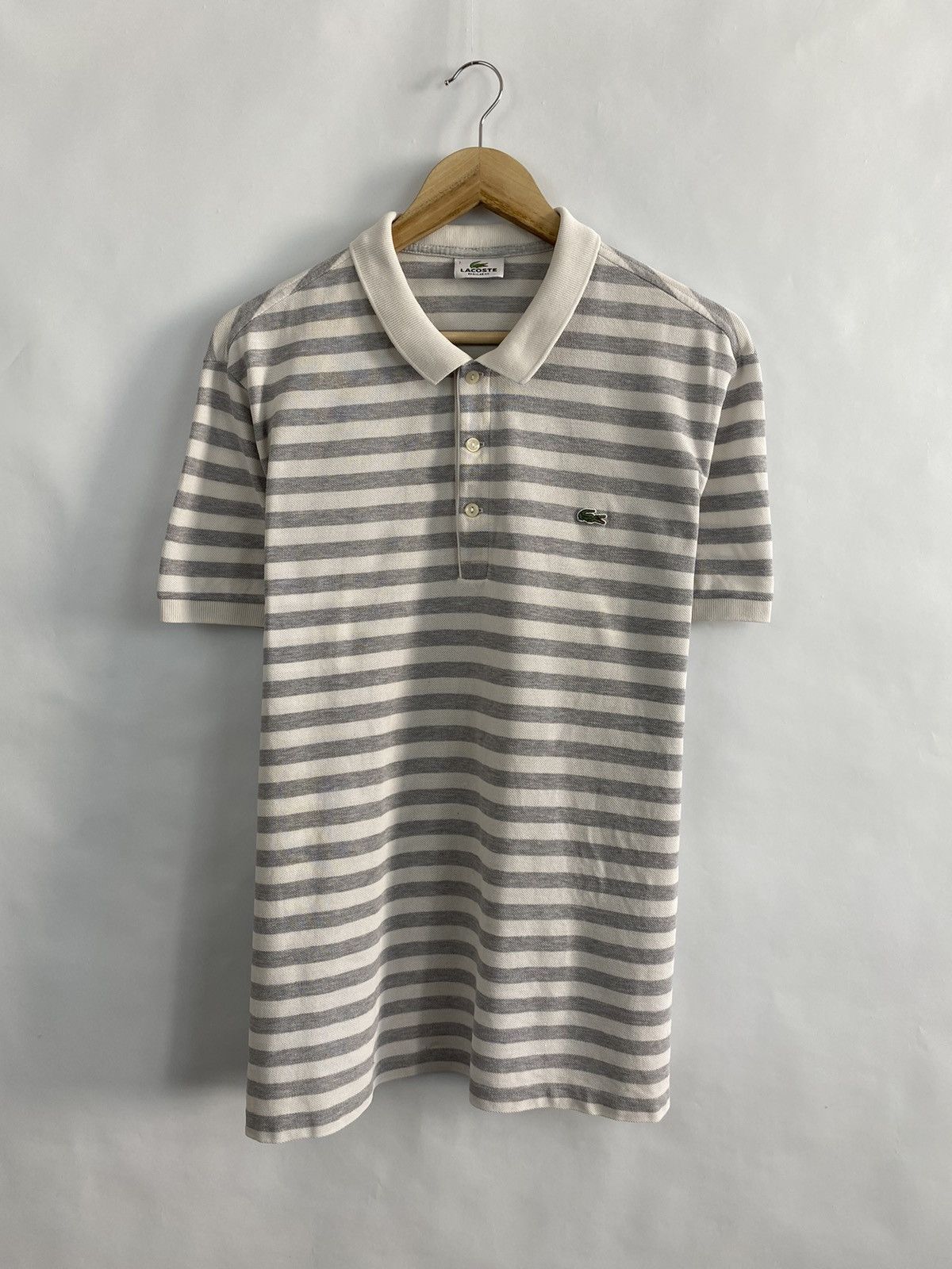 Lacoste 🇫🇷 Vintage Lacoste Polo T-Shirt made in France Retro Rare Size US L / EU 52-54 / 3 - 2 Thumbnail