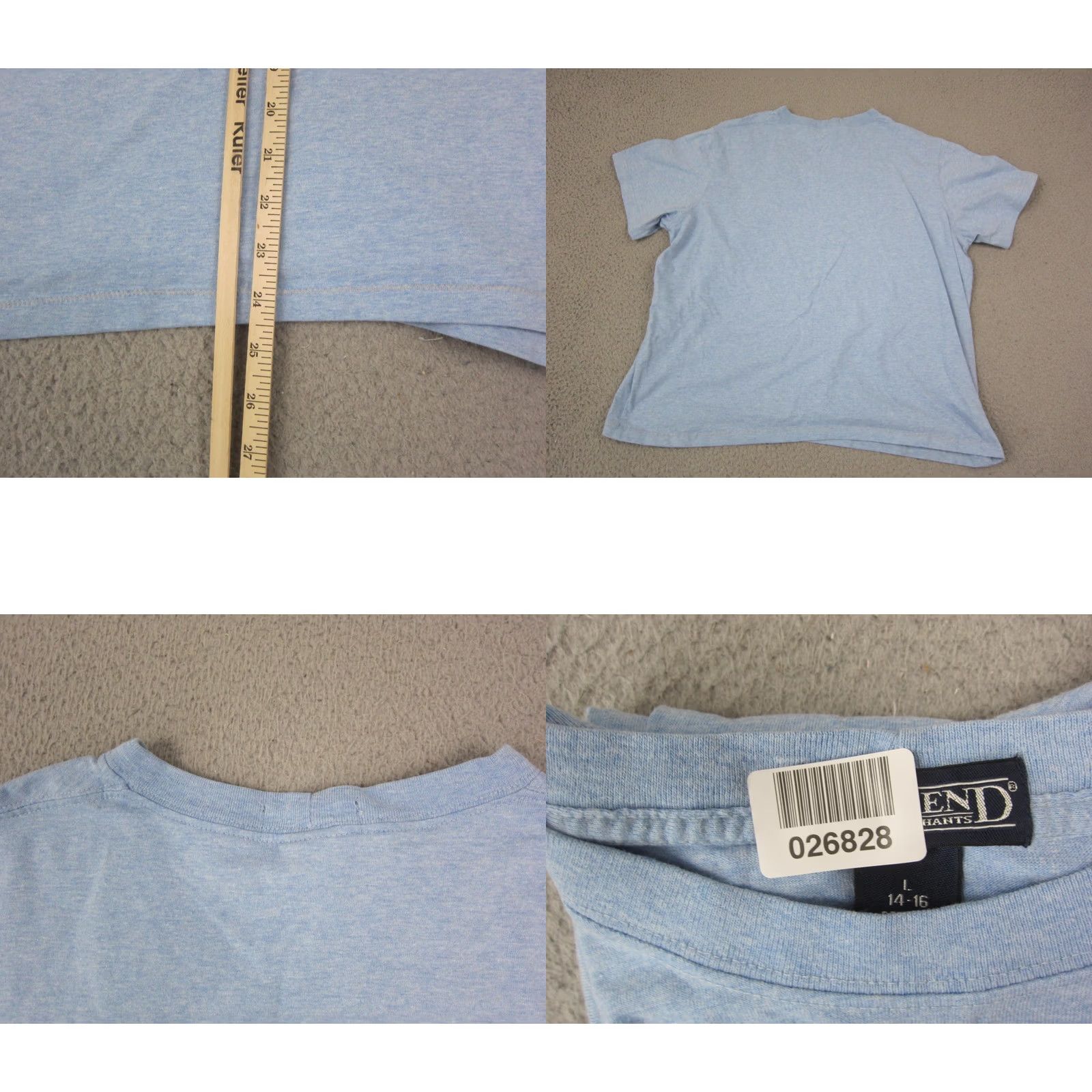 Lands' End VINTAGE Lands End Shirt Womens Large L Blue Blank 90s Crewneck Size L / US 10 / IT 46 - 8 Thumbnail