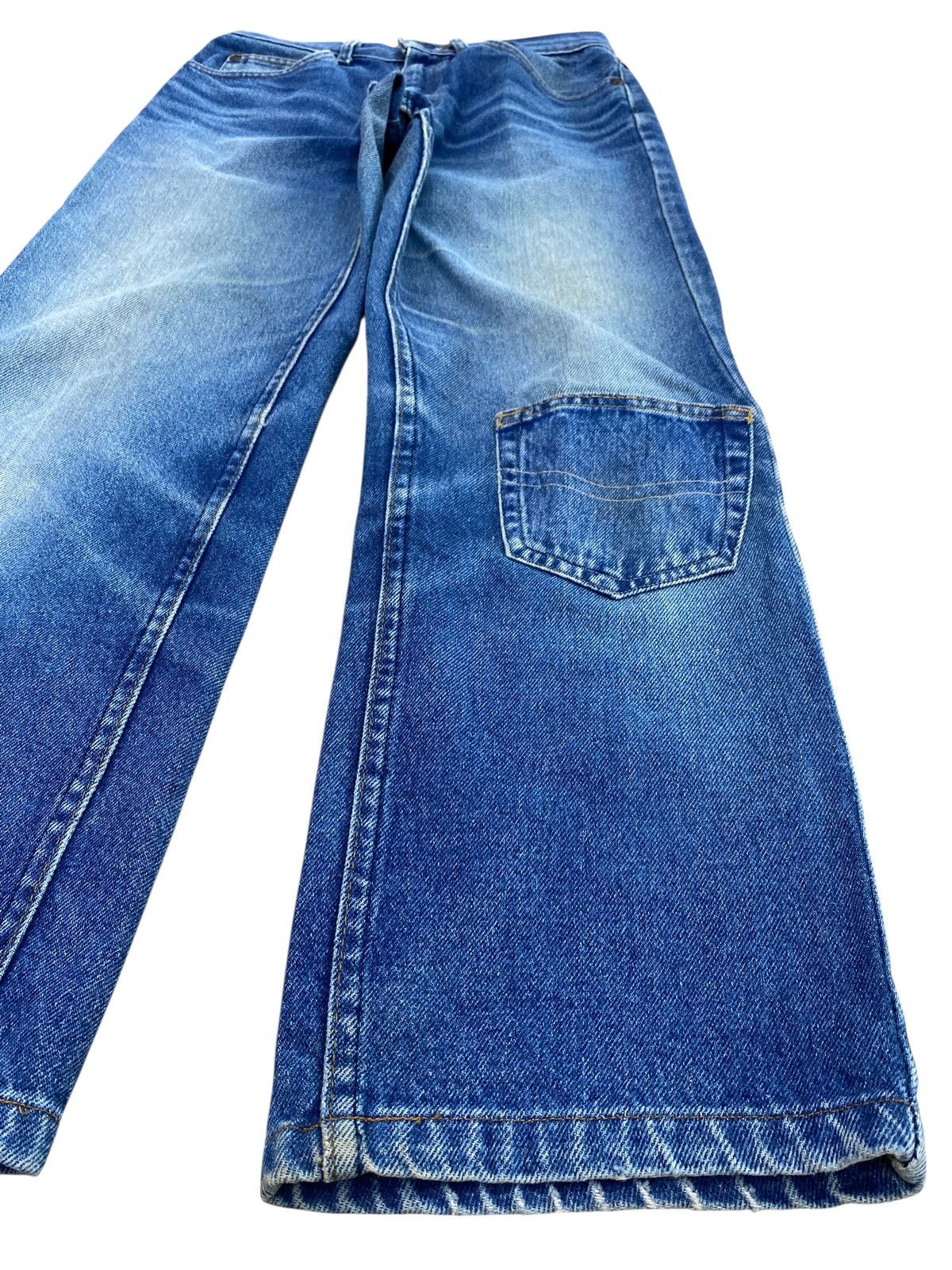 Lee Vintage Lee Brand Blues Wash Patchwork Loose Jeans Size US 28 / EU 44 - 8 Thumbnail