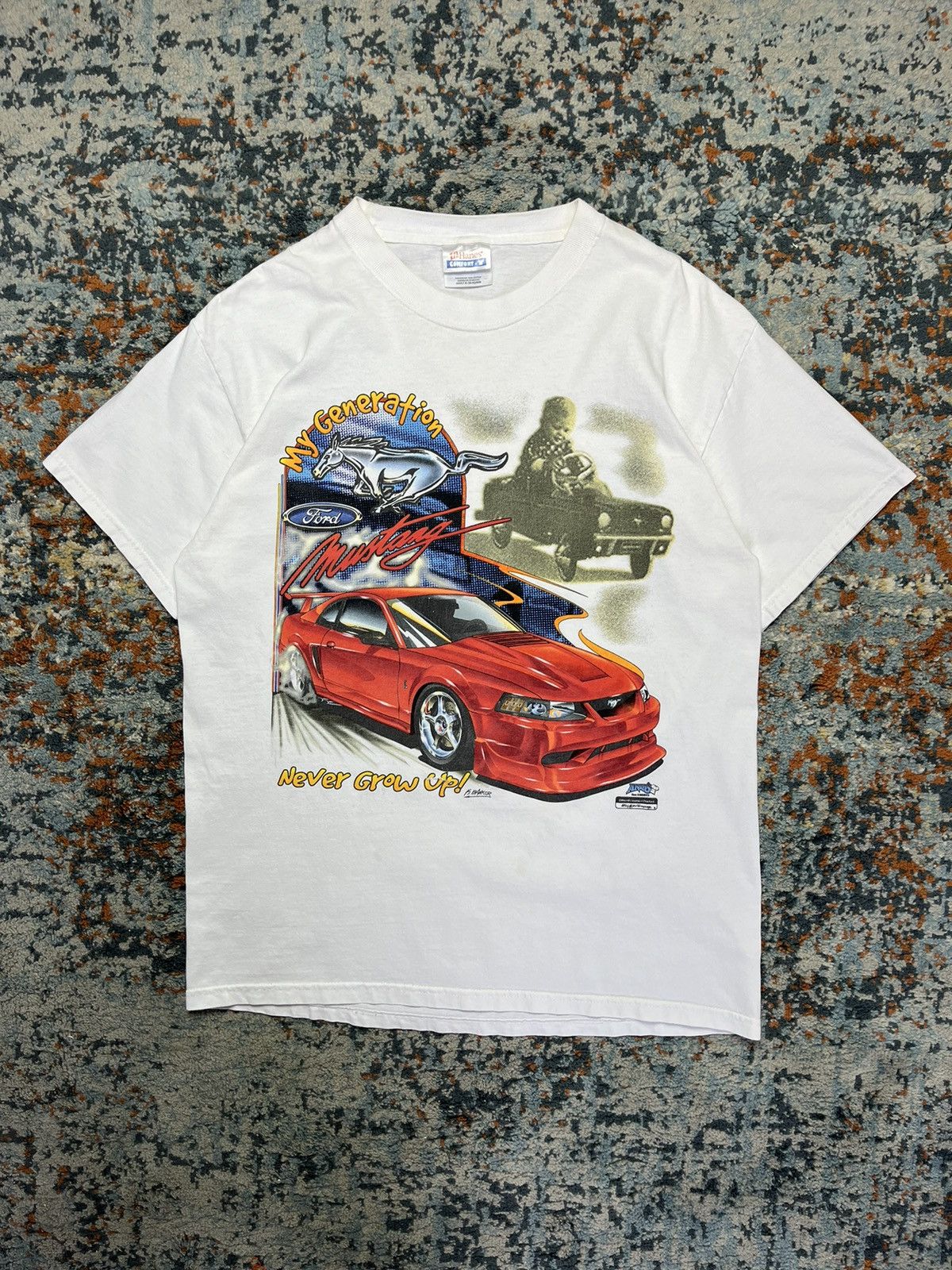 Vintage Vintage 90s Mustang 4th generation graphic tee Size US M / EU 48-50 / 2 - 1 Thumbnail