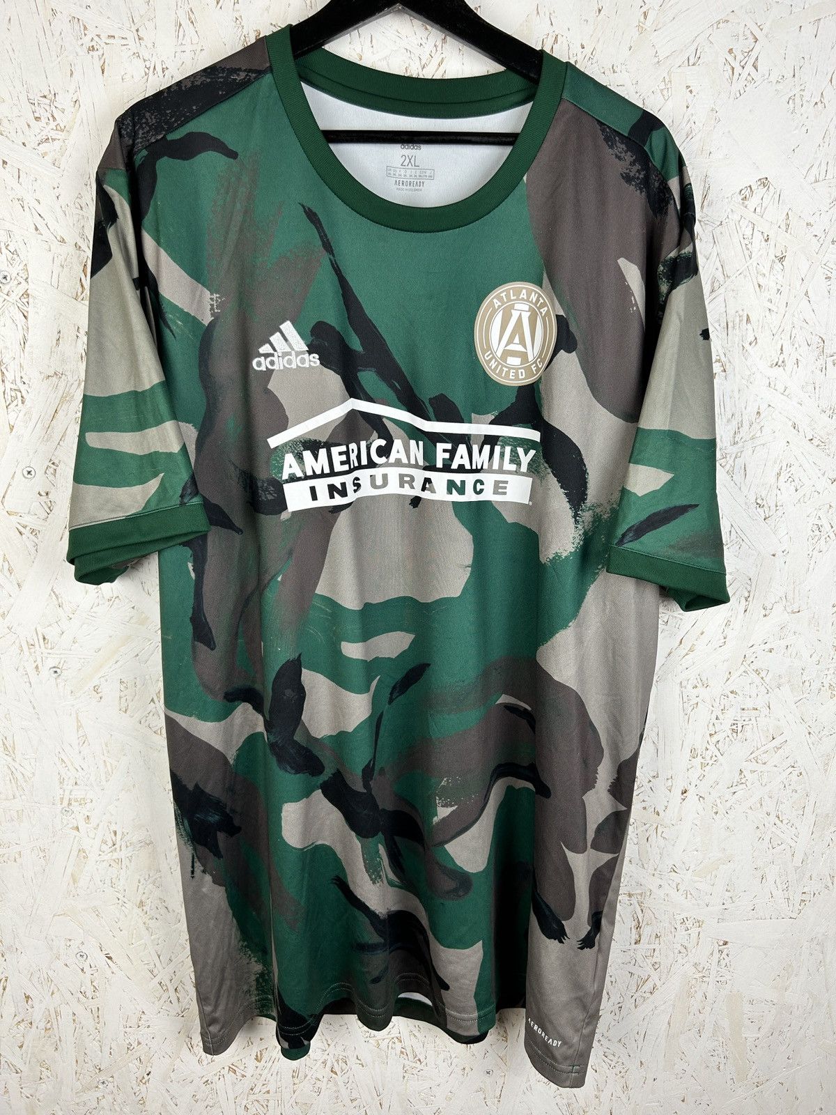 Adidas Adidas Atlanta United 2021 Pre Match Kit Soccer Jersey 2XL Size US XXL / EU 58 / 5 - 1 Thumbnail