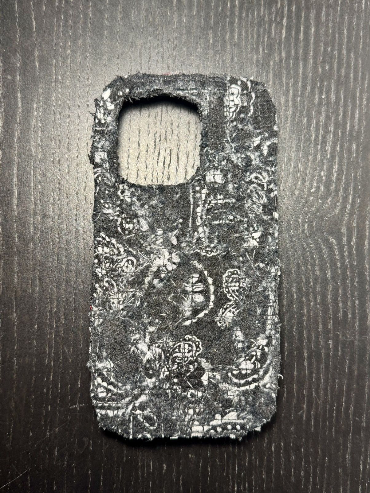 Japanese Brand Black distressed boro iphone case Size ONE SIZE - 2 Thumbnail