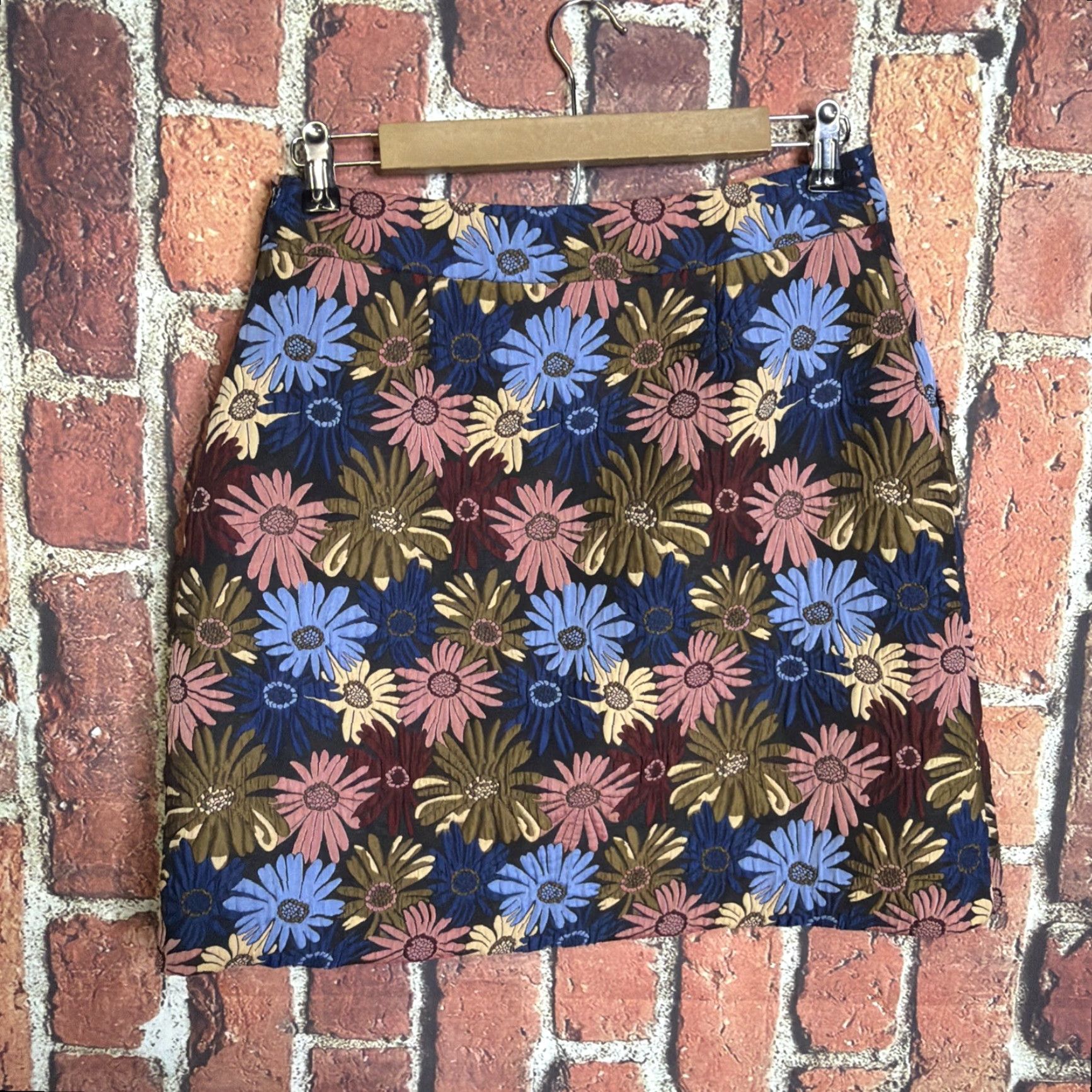 Anthropologie Anthropologie Maeve Kai Floral Mini Skirt Womens Size 10 Multicolor Knee Length Bohemian Festival Size 32" / US 10 / IT 46 - 4 Thumbnail