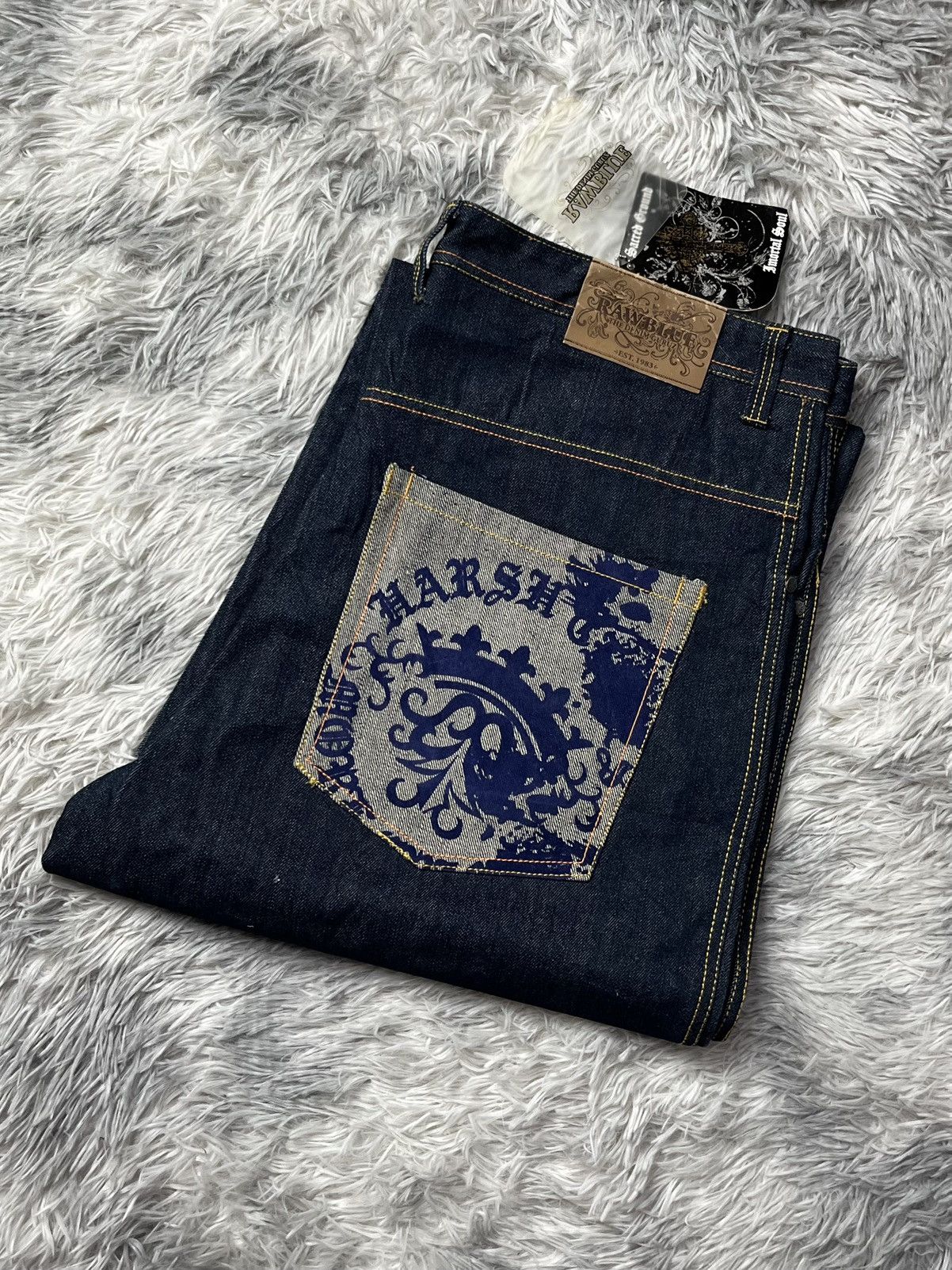 Other Vintage Rawblue The Denim Guruz Jeans Size US 42 / EU 58 - 1 Thumbnail