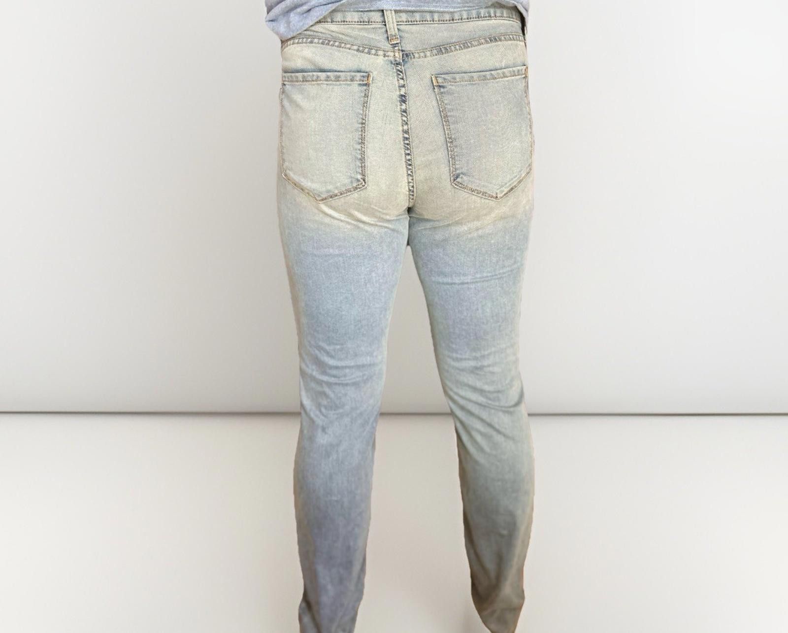 MONFRERE Monfrere Men Jeans 32 blue Light Wash, USA made, Japan denim Size US 32 / EU 48 - 3 Thumbnail