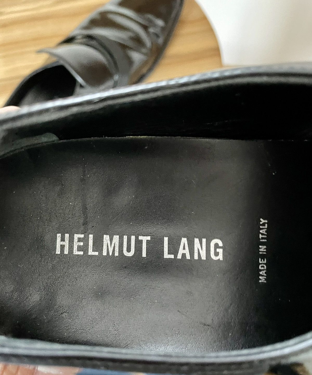 Designer × Helmut Lang × Vintage Vintage Real Helmut Lang Tuxedo Slip On Loafers size 11 Size US 11 / EU 44 - 2 Thumbnail