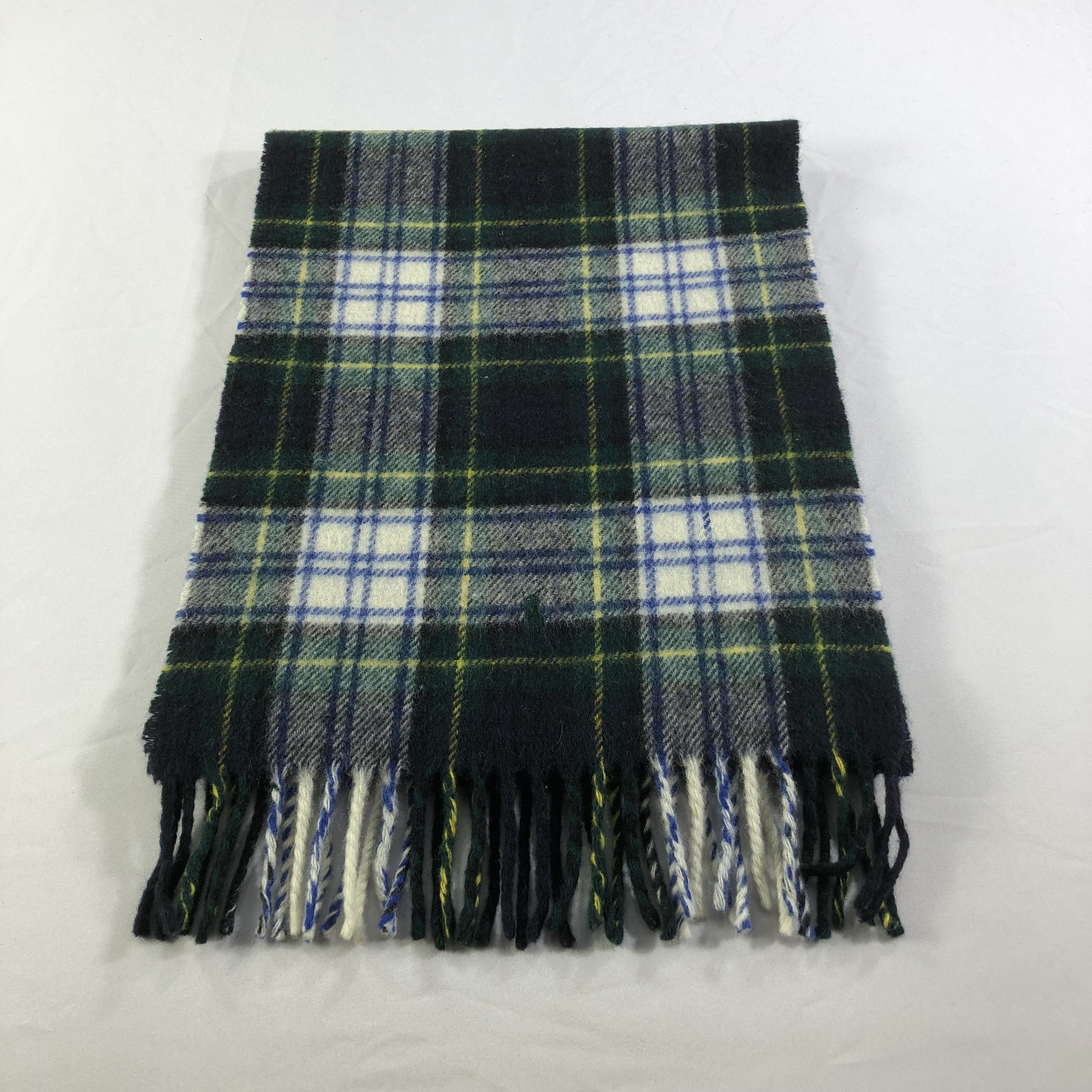 Polo Ralph Lauren Polo Ralph Lauren Tartan Wool Scarf Muffler V1414 Size ONE SIZE - 2 Thumbnail