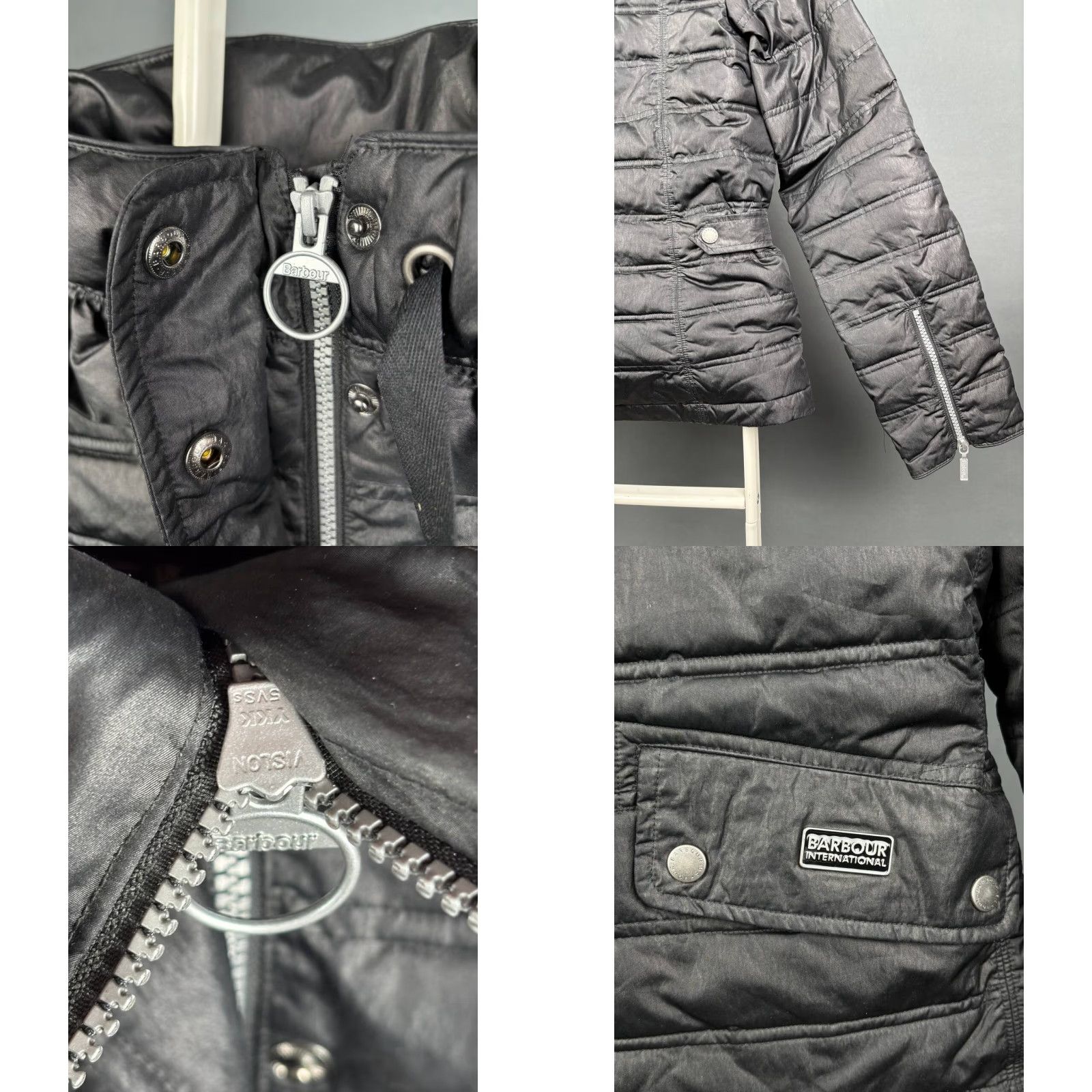 Barbour Barbour Barbour Fibre Down Quilted Puffer Jacket Women Regular Size 8 Black Quilted Barbour Puffer Coat 90s Theme Mens Womens Girls Boys Size M / US 6-8 / IT 42-44 - 8 Thumbnail