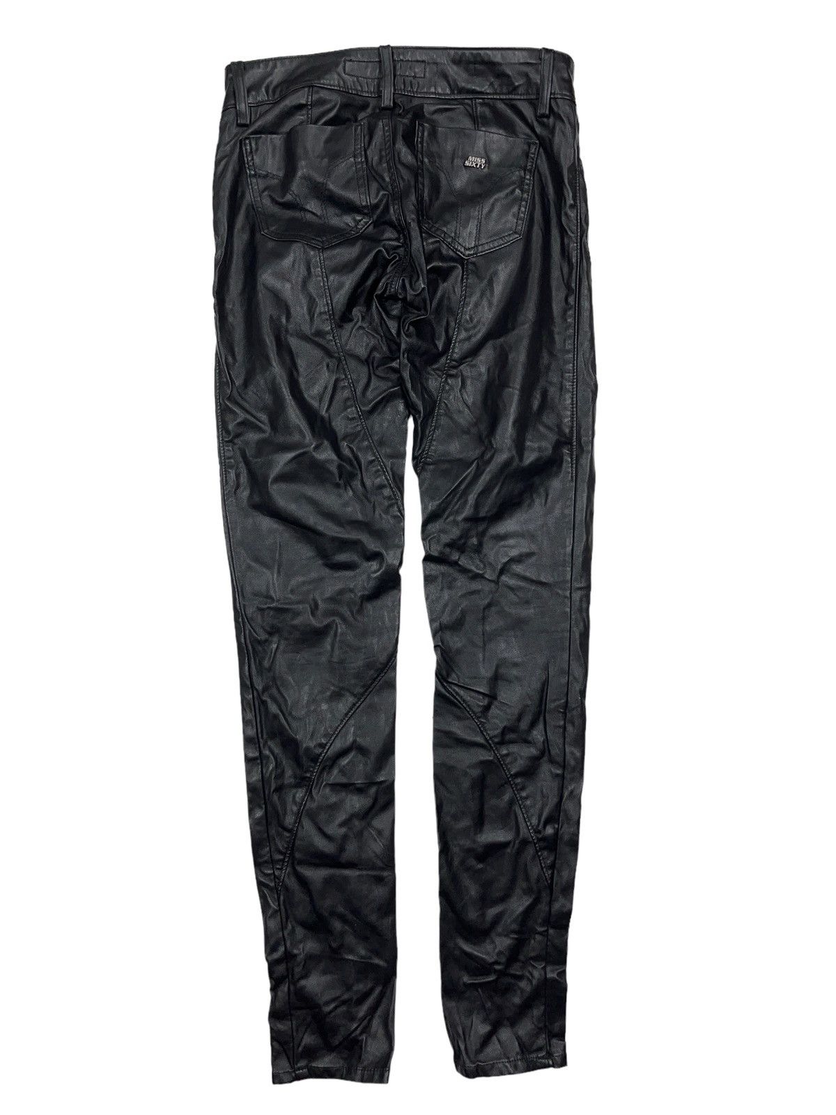 Japanese Brand Vintage Miss Sixty Faux Leather Pants Metal Logo y2k Size 25" / US 0 / IT 36 - 3 Thumbnail