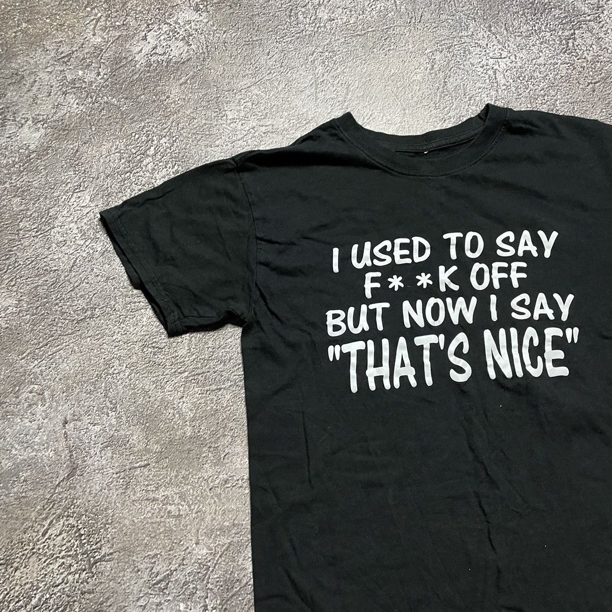 Vintage Vintage 90s Graphic Tee Slogan Print Punk Streetwear Faded M Size US M / EU 48-50 / 2 - 4 Thumbnail