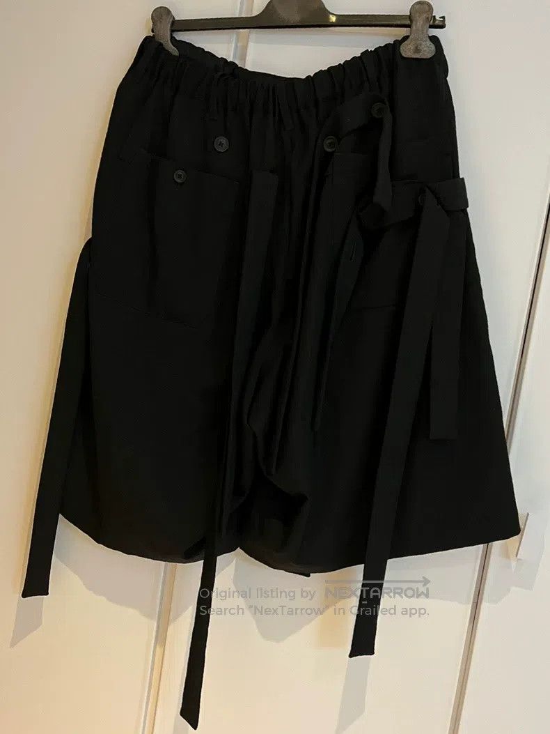 Yohji Yamamoto Yohji Yamamoto size 2 Black Ribbon Shorts Size US 28 / EU 44 - 2 Thumbnail