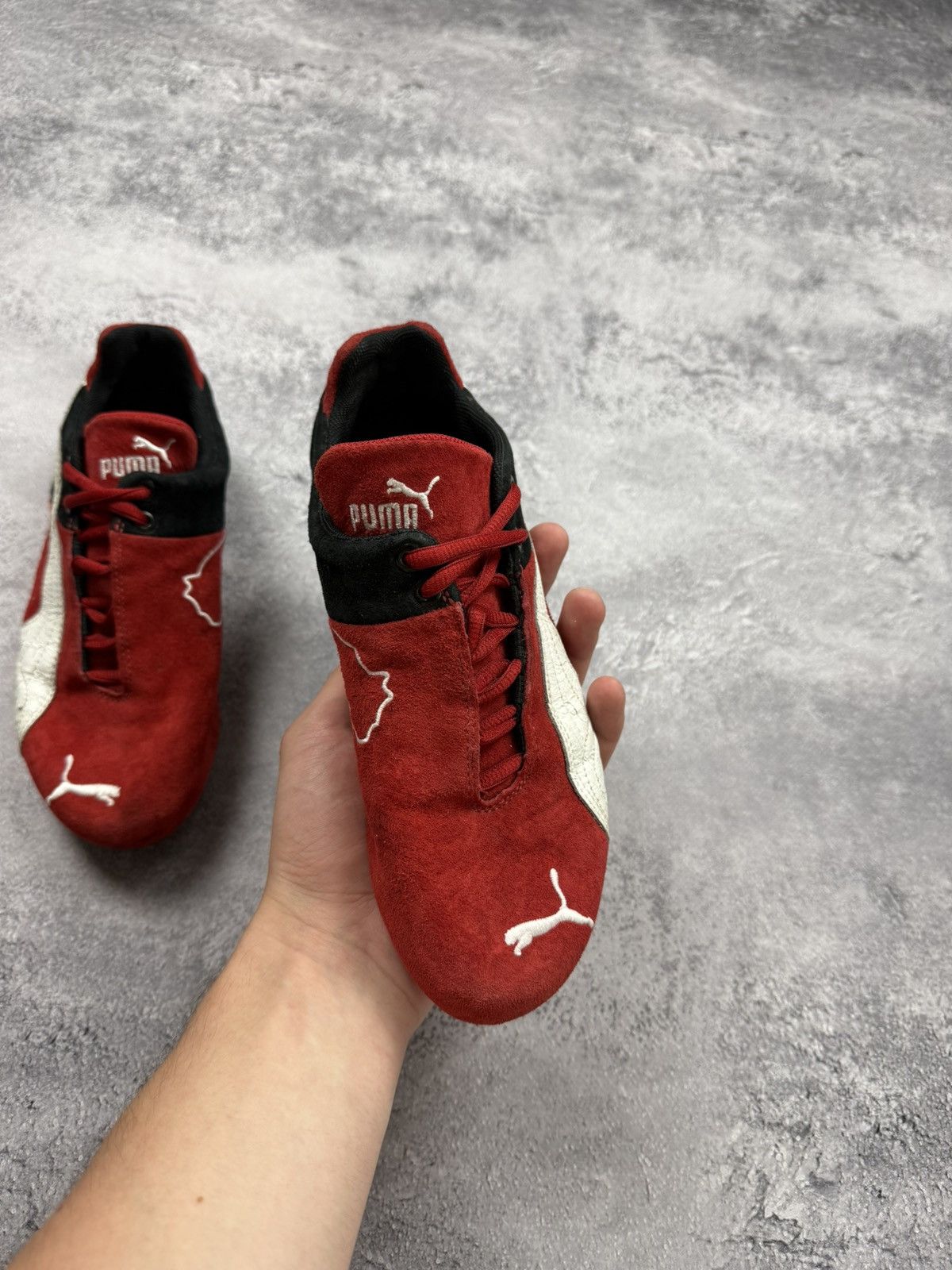 Puma Vintage Puma Speedcat OG Red Suede Low Top Sneakers Hype Y2K Size US 6 / EU 39 - 10 Thumbnail