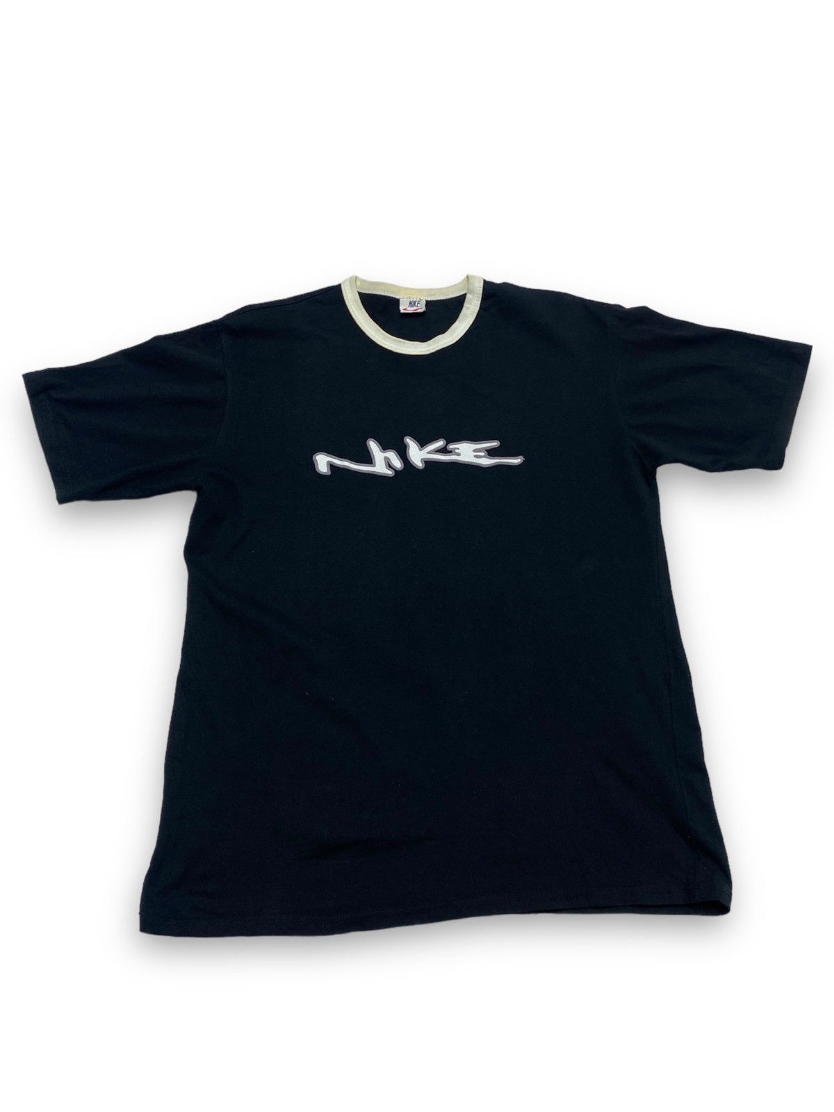 Other 90s Vintage !Bootleg NIKE Big Logo Black Skate T Shirt Size US L / EU 52-54 / 3 - 1 Thumbnail