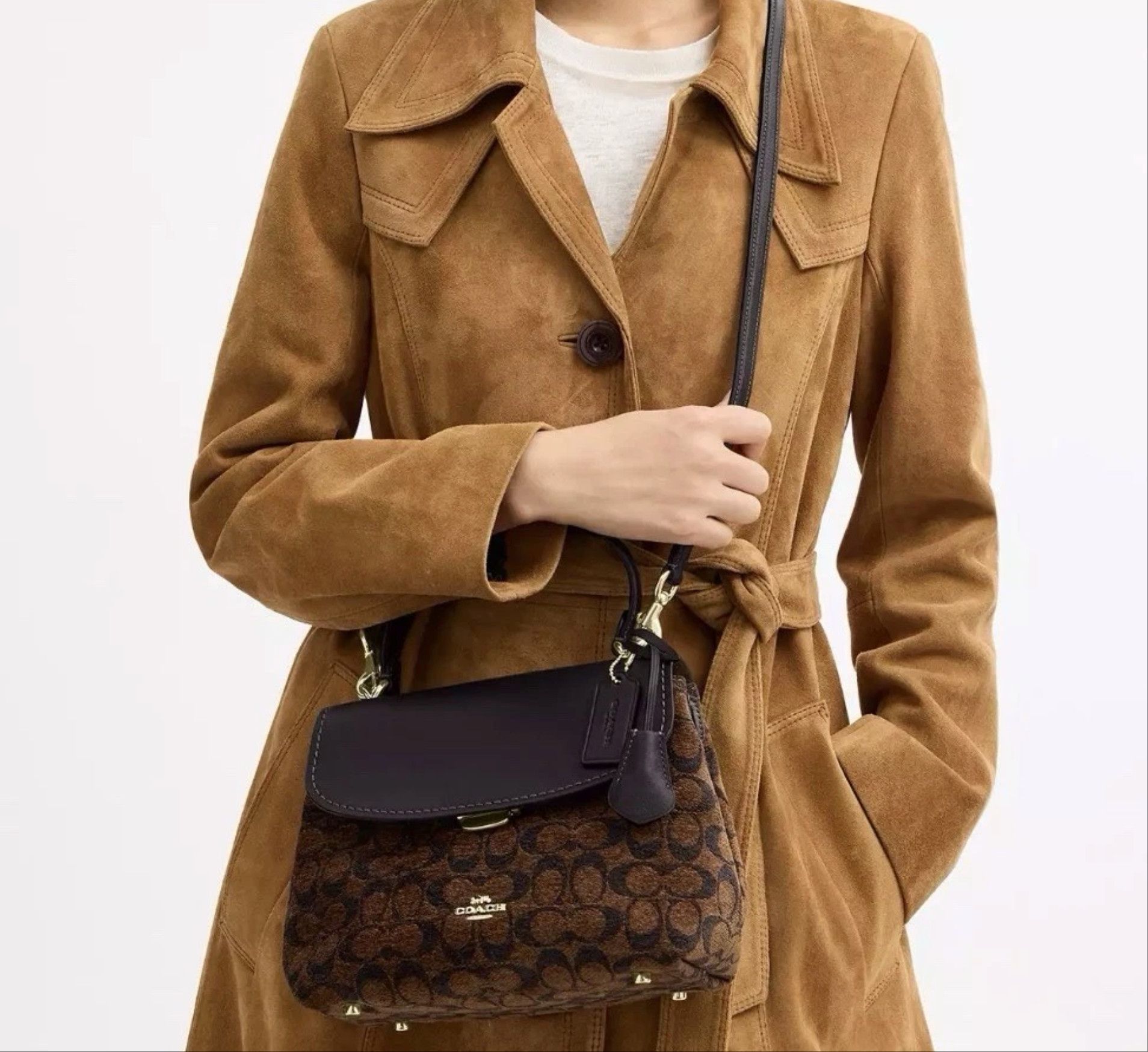 Coach Emory Top Handle Bag In Signature Chenille CDB08 Size ONE SIZE - 2 Thumbnail