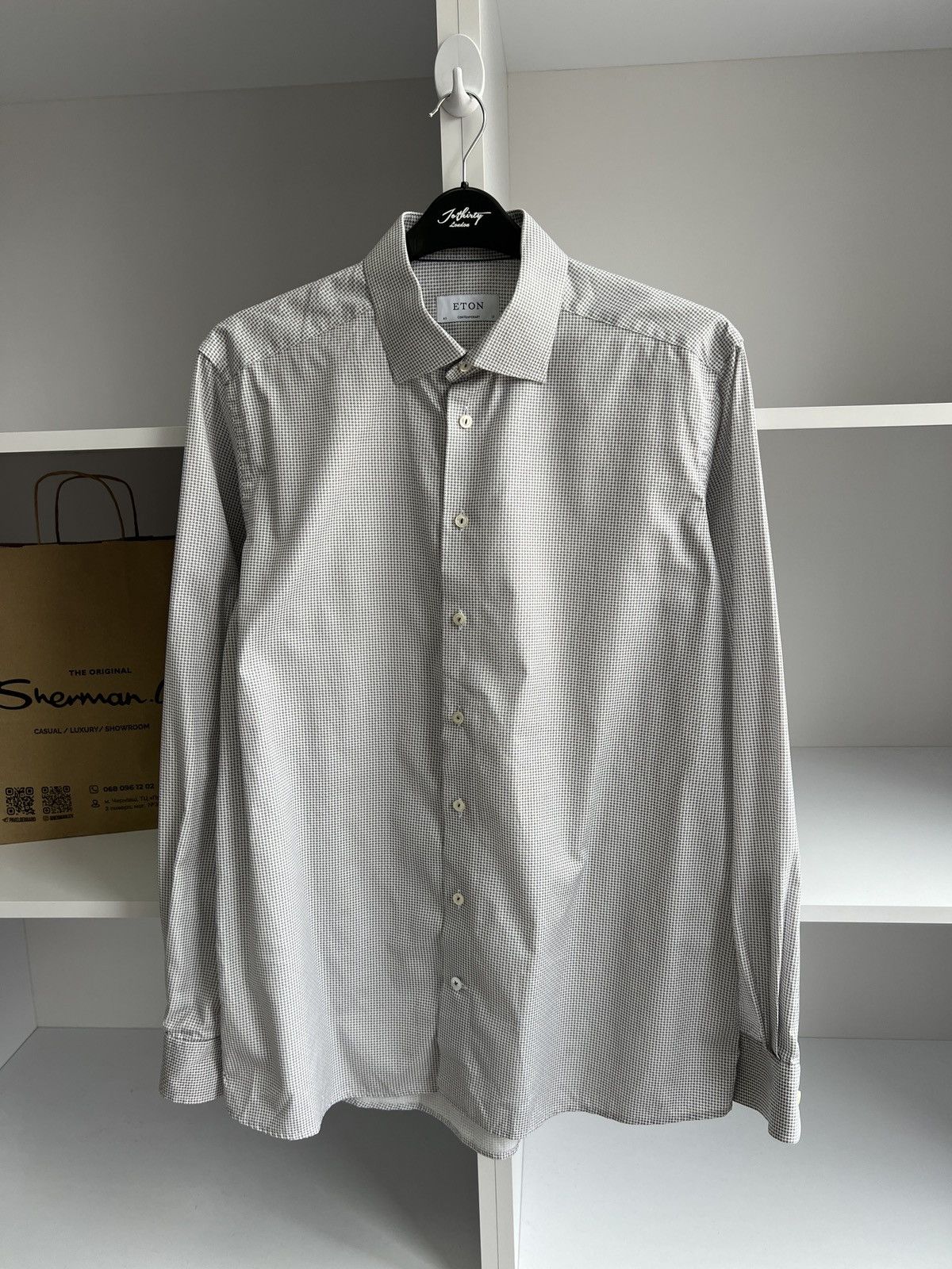 Eton × Vintage Vintage Eton Luxury Button up shirt Size US L / EU 52-54 / 3 - 4 Thumbnail