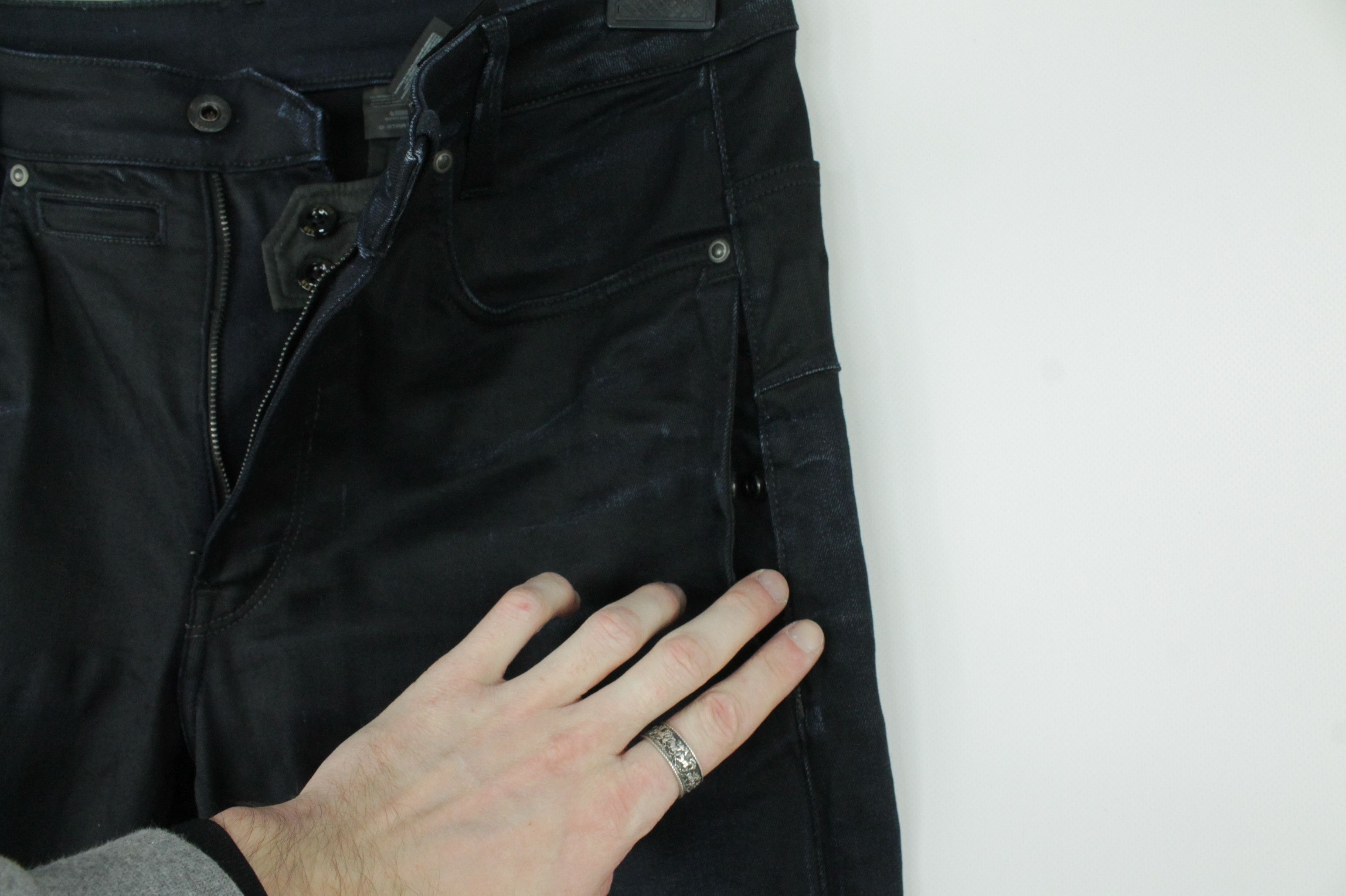 G-Star G-Star Raw D-Staq 3D Slim Dark Aged Denim Jeans Size US 33 - 7 Thumbnail
